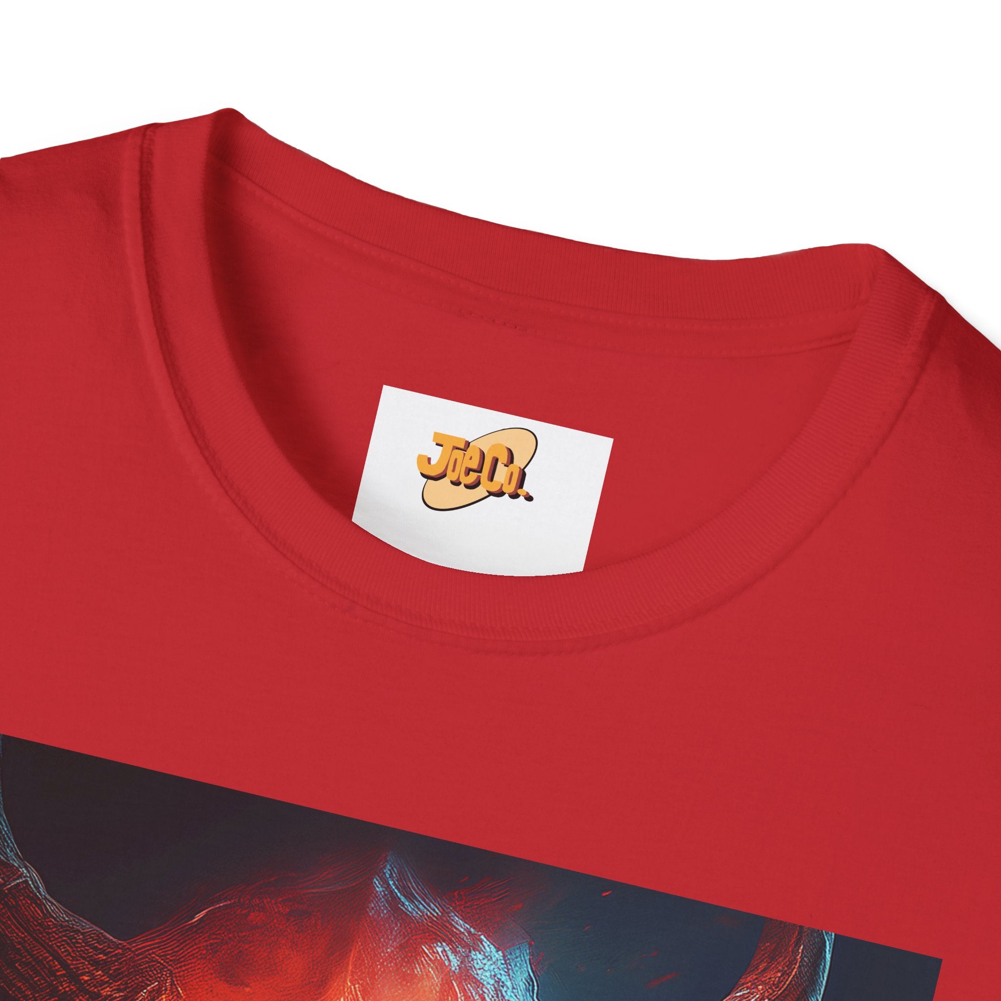 Demon Skull T-Shirt — Fiery Horned Demon Graphic Tee