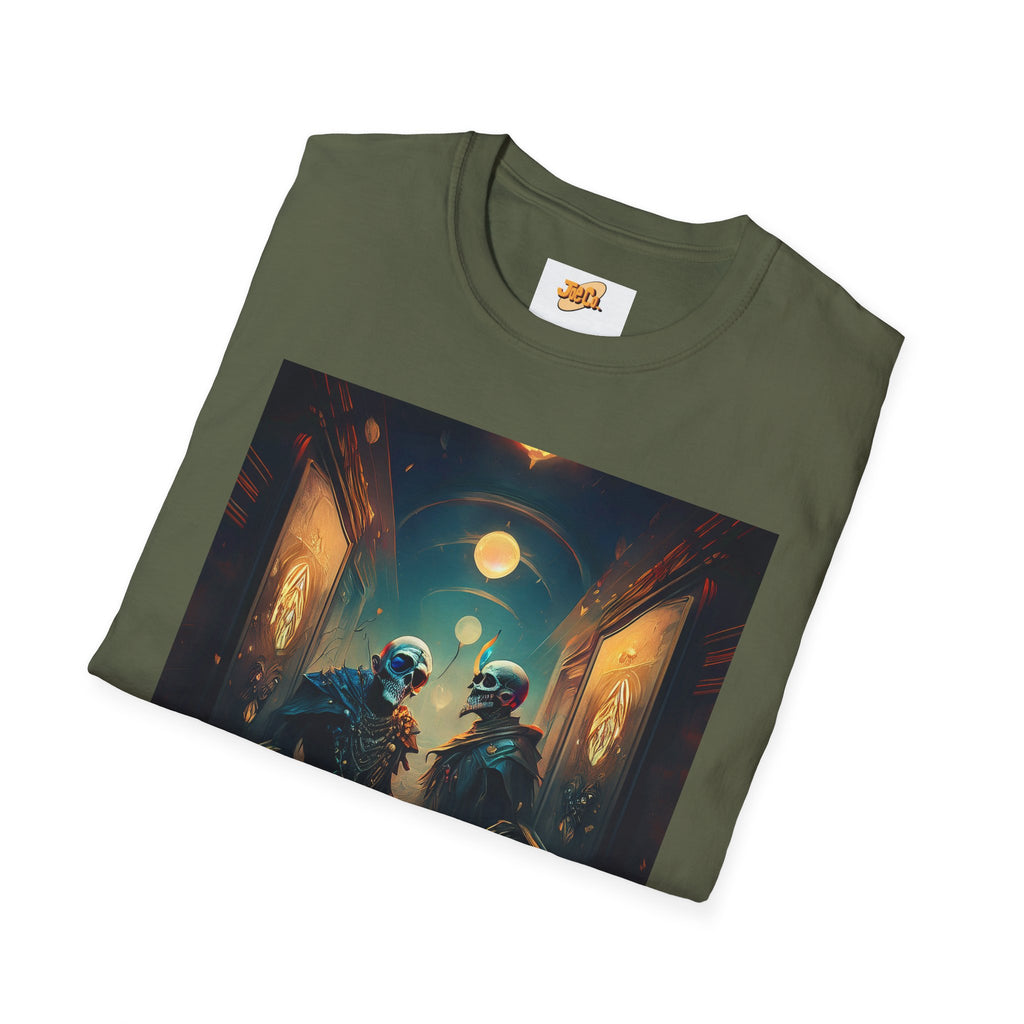 Cyberpunk Alley T-Shirt — Neon Futuristic Street Scene