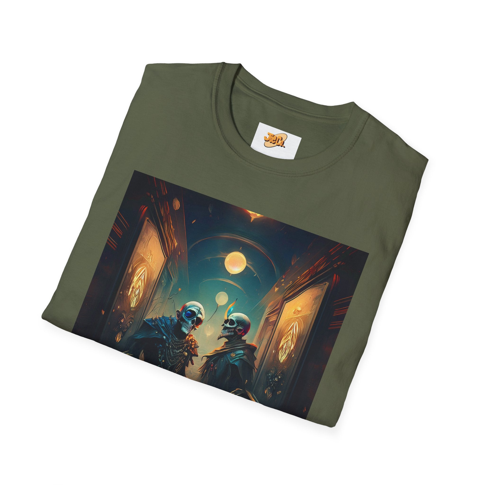 Cyberpunk Alley T-Shirt — Neon Futuristic Street Scene