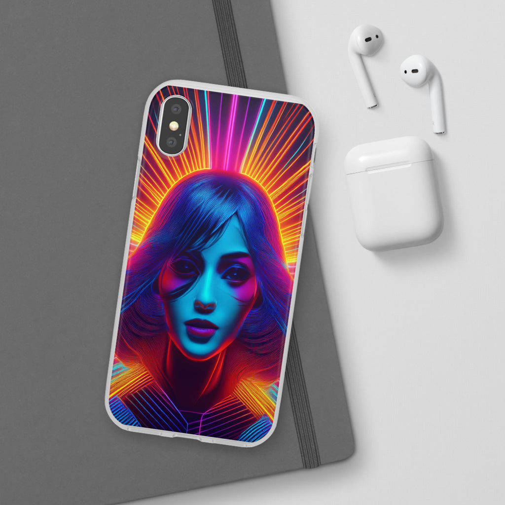 Phone Case — Neon Retro Portrait Mandala