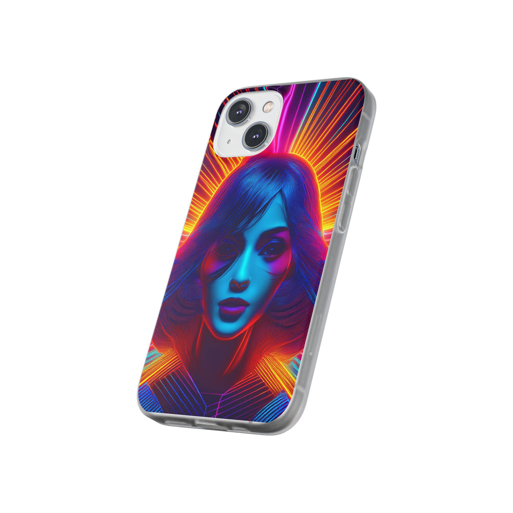 Phone Case — Neon Retro Portrait Mandala