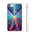 Retro Wave Phone Case — Neon Grid Sci‑Fi iPhone Cover