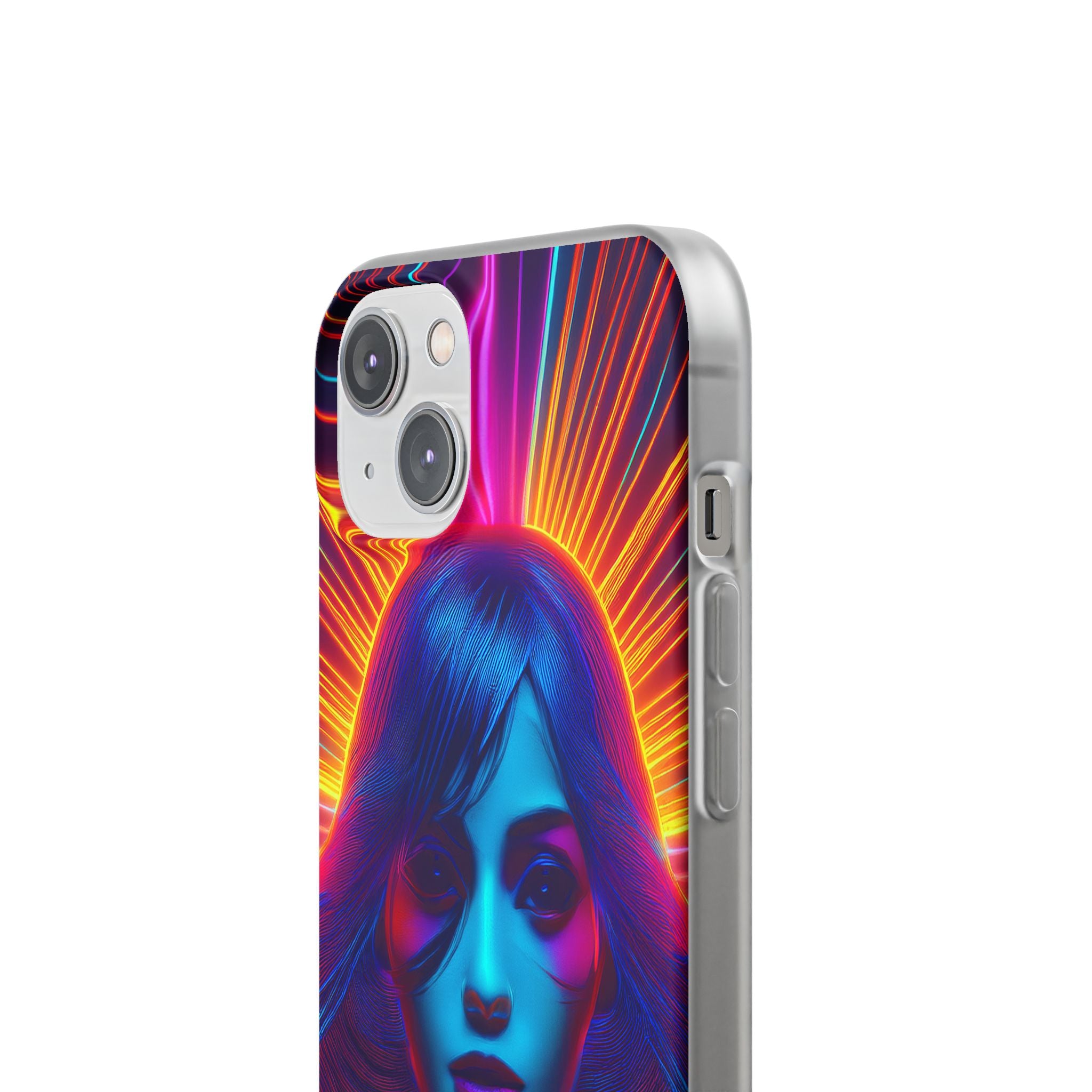 Phone Case — Neon Retro Portrait Mandala