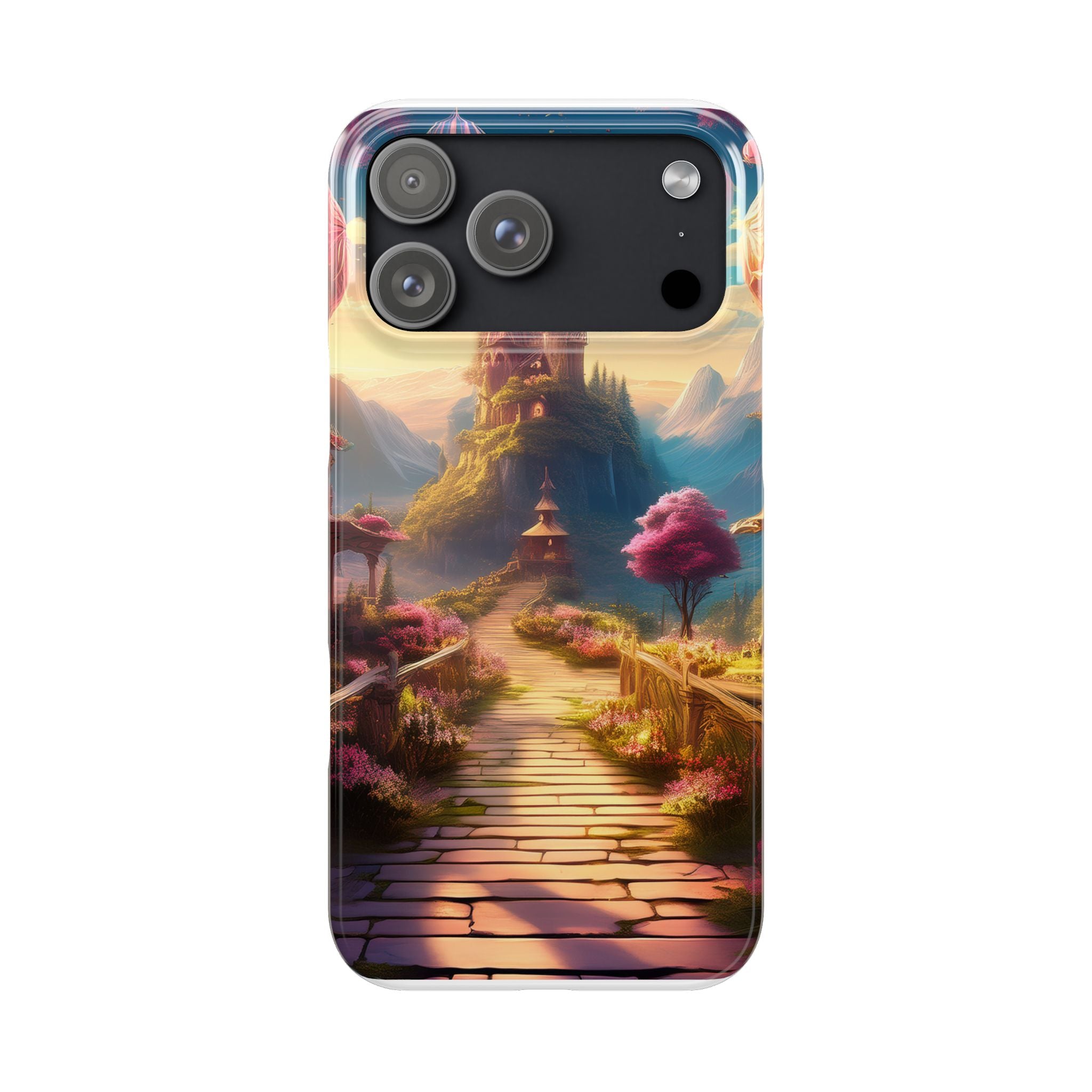 Slim Phone Case — Fantasy Castle Path Scenic iPhone Case