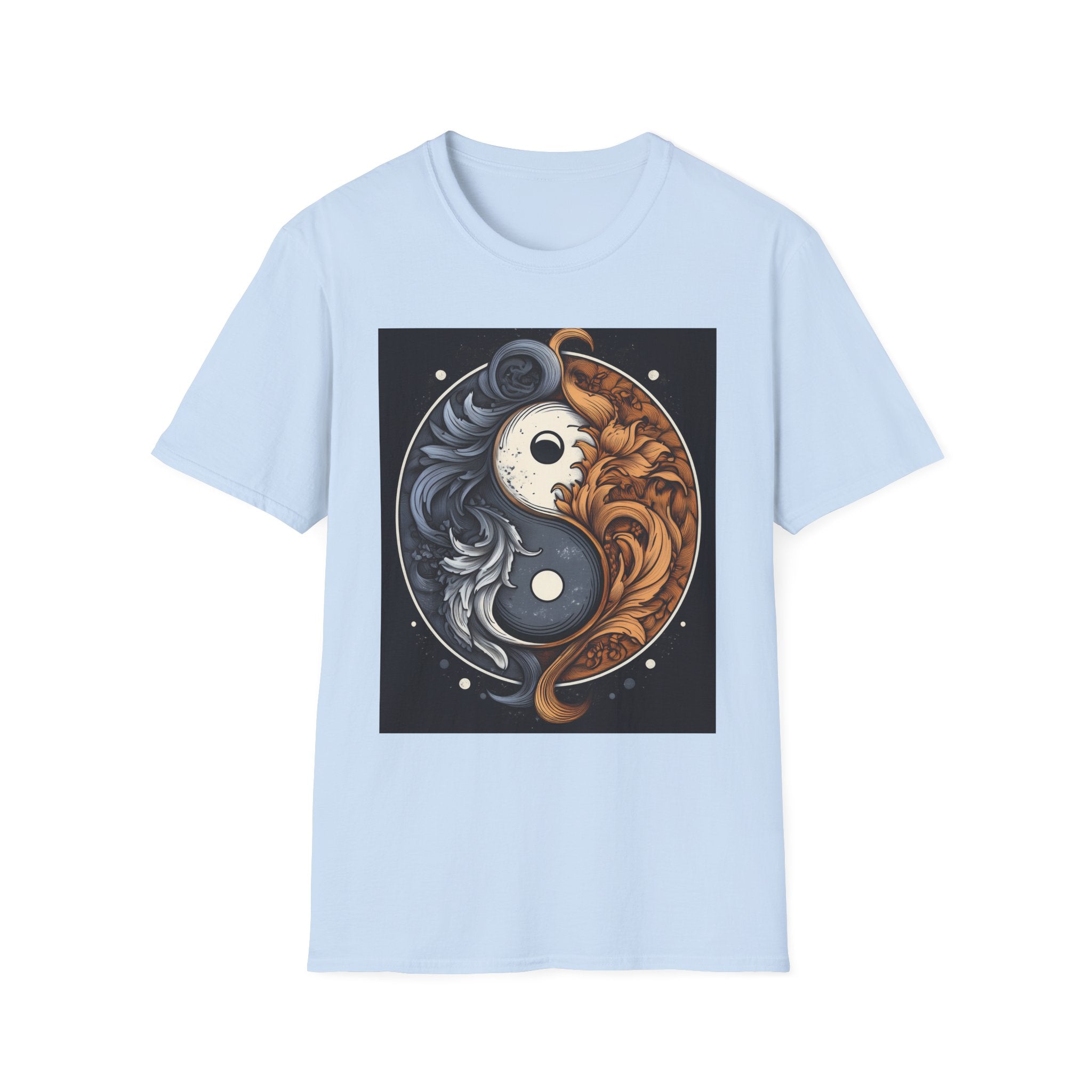 Yin Yang Dragon T-Shirt – Fire & Ice Balance Graphic Tee