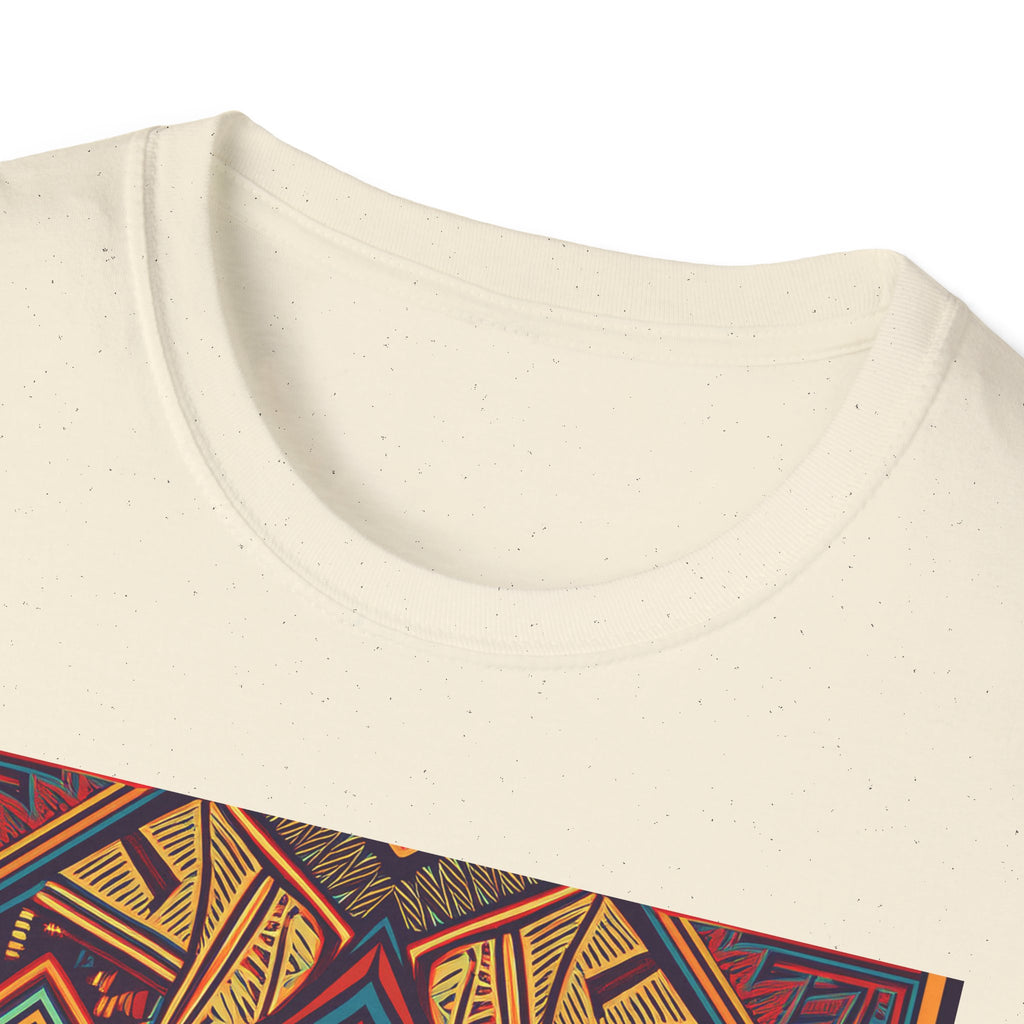 Geometric Tribal Pattern T-Shirt — Boho Vintage Aztec Graphic Tee