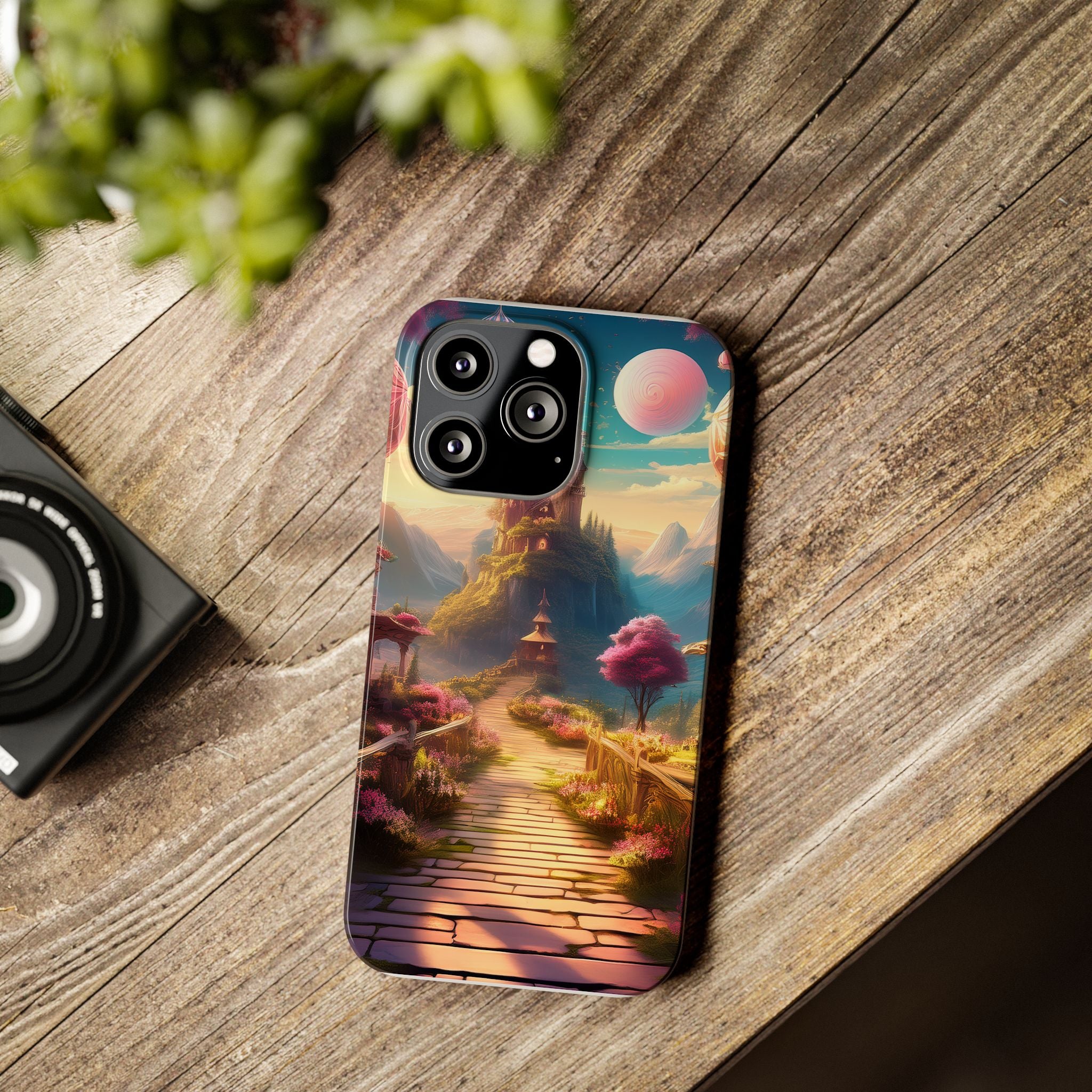 Slim Phone Case — Fantasy Castle Path Scenic iPhone Case