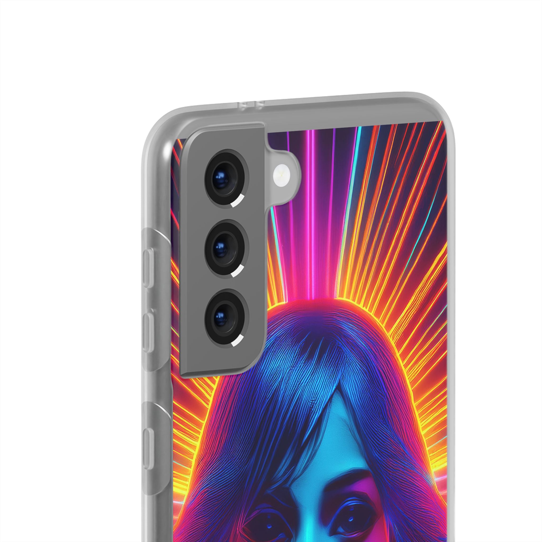 Phone Case — Neon Retro Portrait Mandala