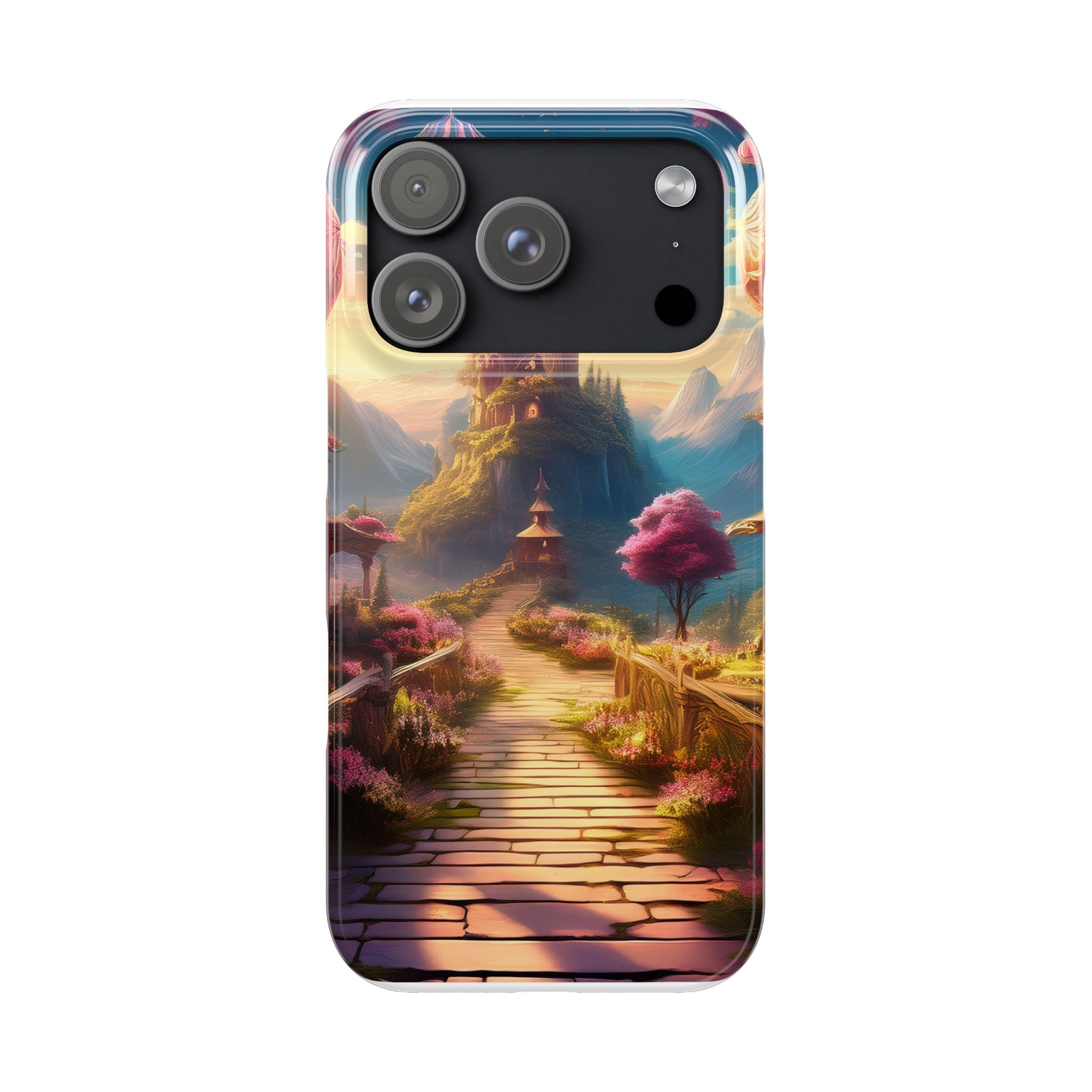 Slim Phone Case — Fantasy Castle Path Scenic iPhone Case