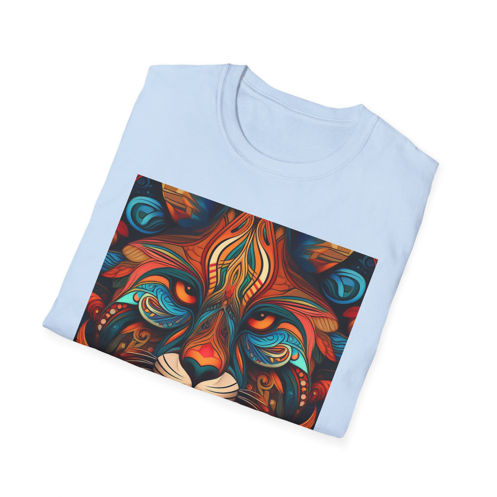 Lion Mandala T-Shirt — Colorful Psychedelic Lion Graphic Tee