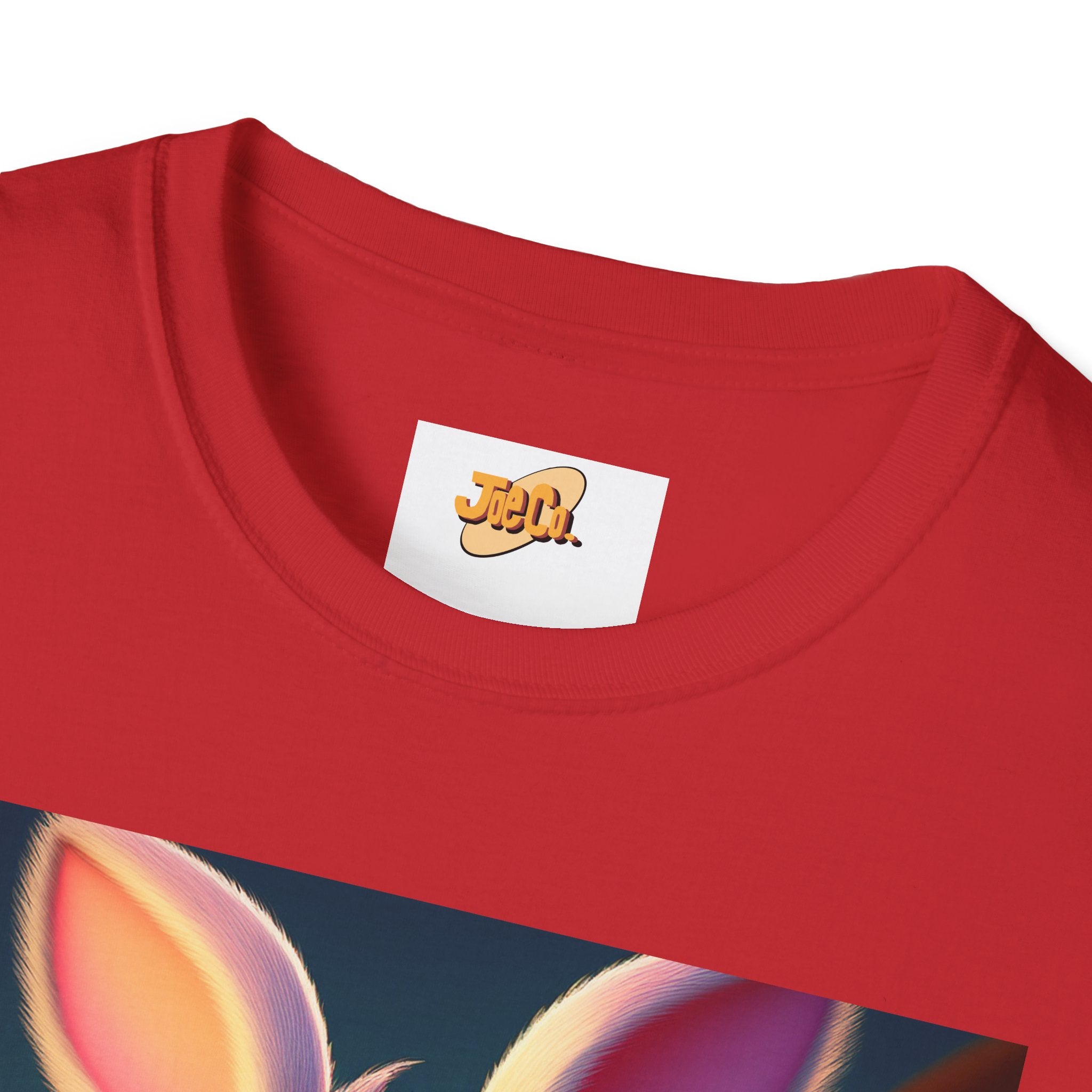 Easter Bunny Kids T-Shirt — Cute Cartoon Rabbit with Colorful Eggs