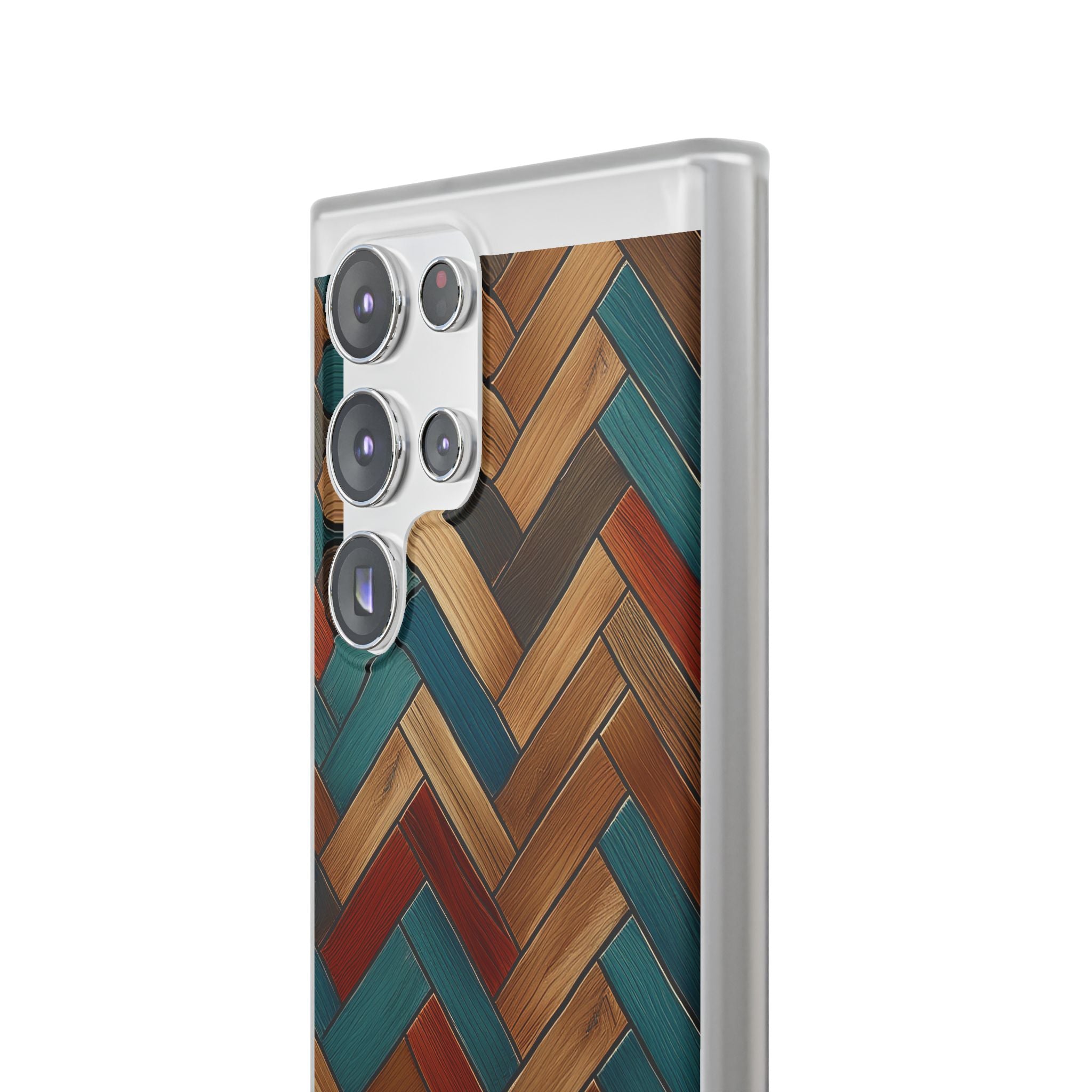 Herringbone Wood Pattern Flexi Phone Case