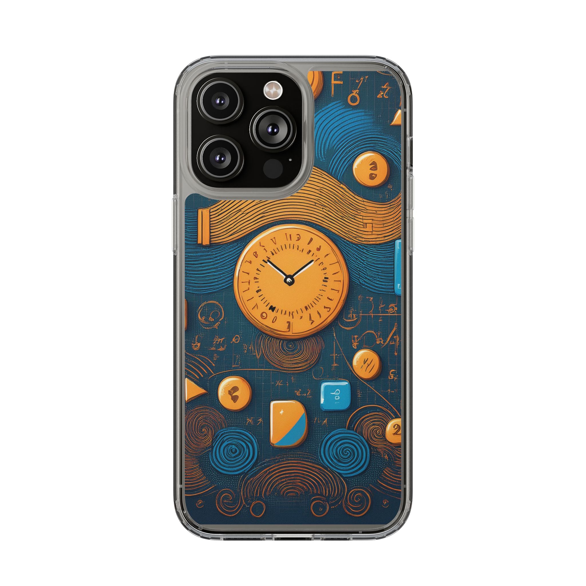 Clear Case — Abstract Clockwork Design Phone Case