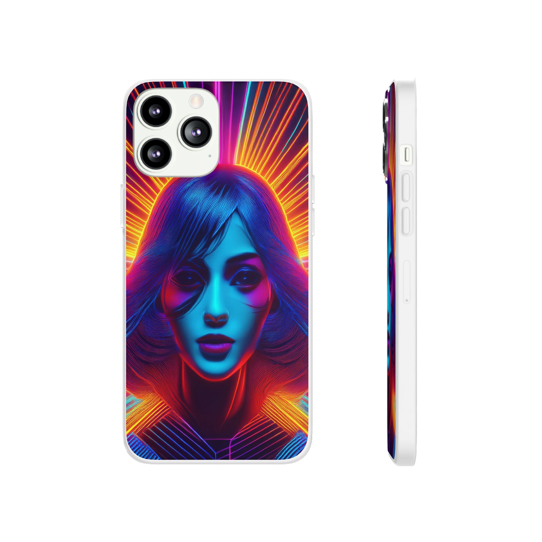 Phone Case — Neon Retro Portrait Mandala