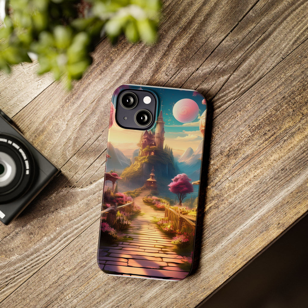 Slim Phone Case — Fantasy Castle Path Scenic iPhone Case