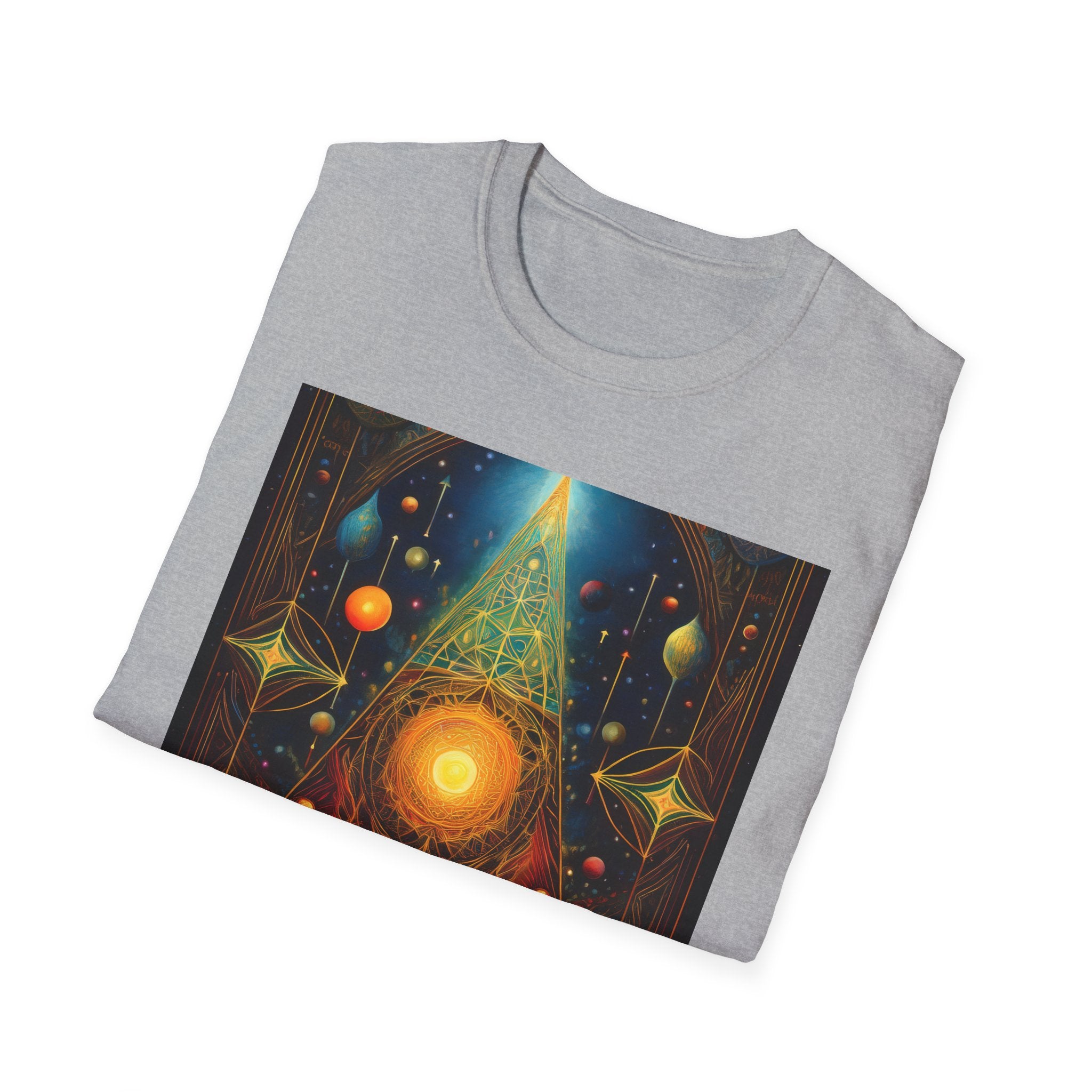 Mystic Sun Pyramid Graphic T-Shirt