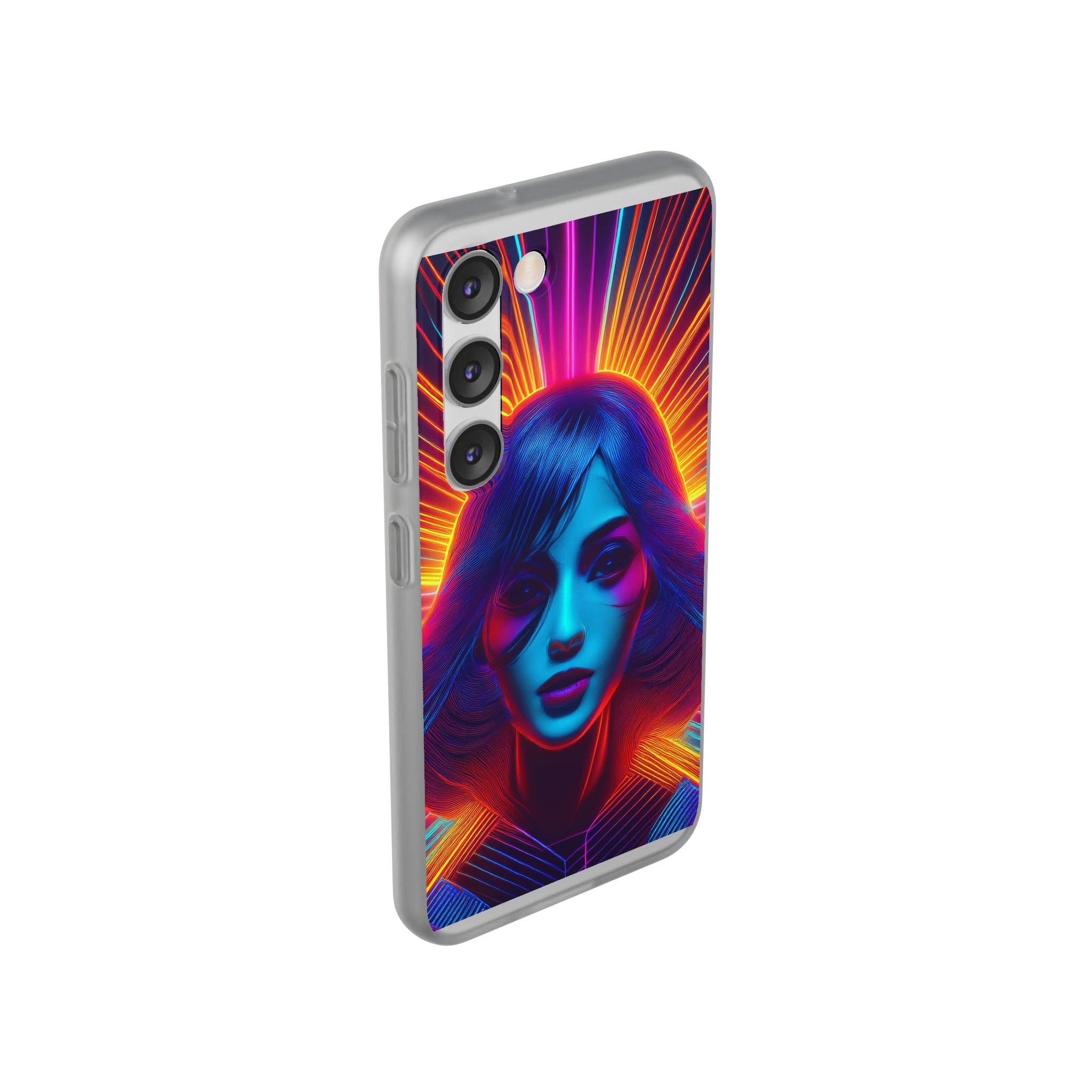 Phone Case — Neon Retro Portrait Mandala