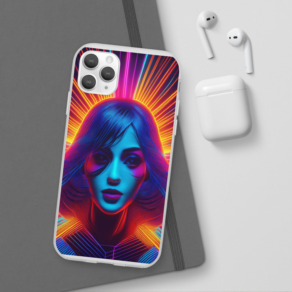 Phone Case — Neon Retro Portrait Mandala