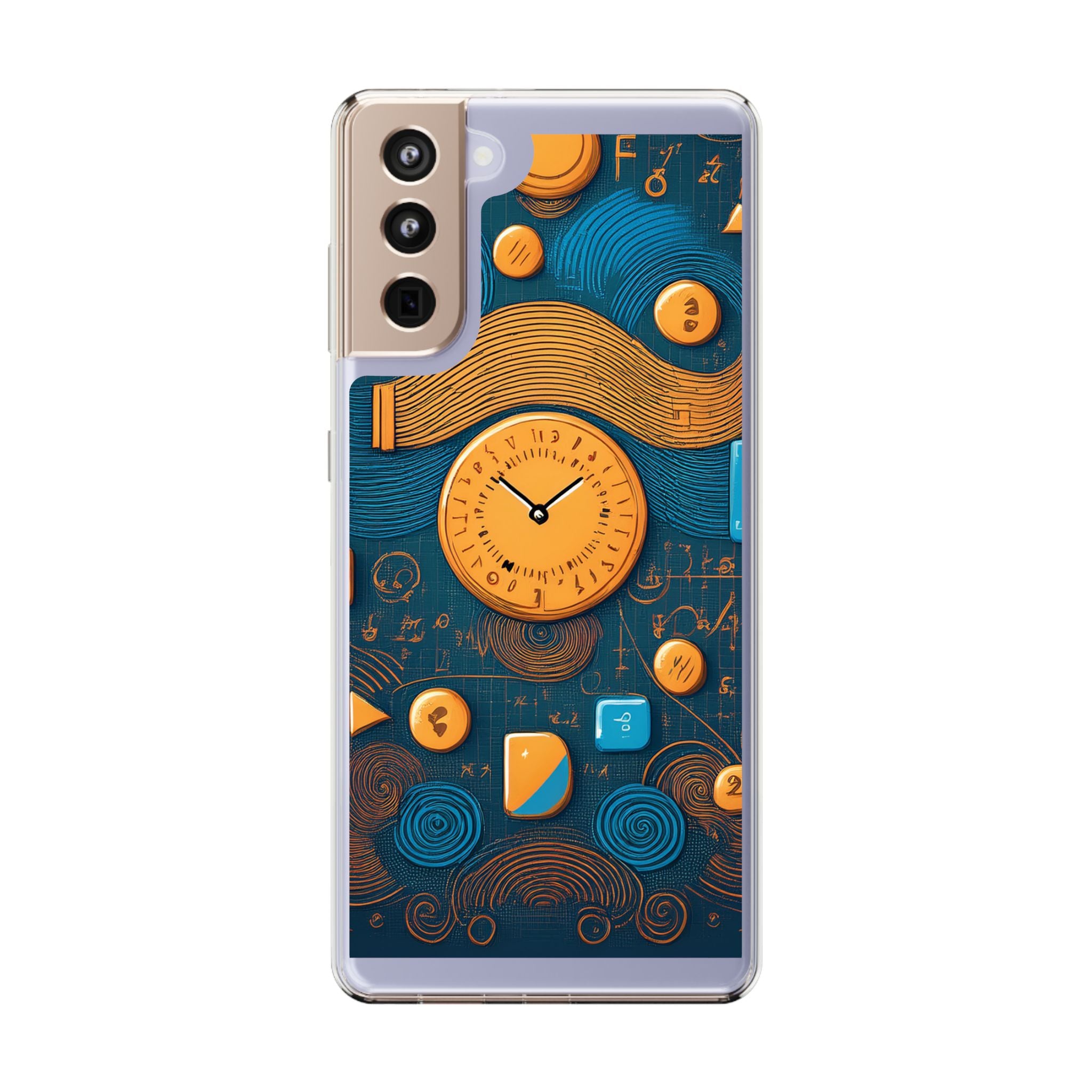 Clear Case — Abstract Clockwork Design Phone Case