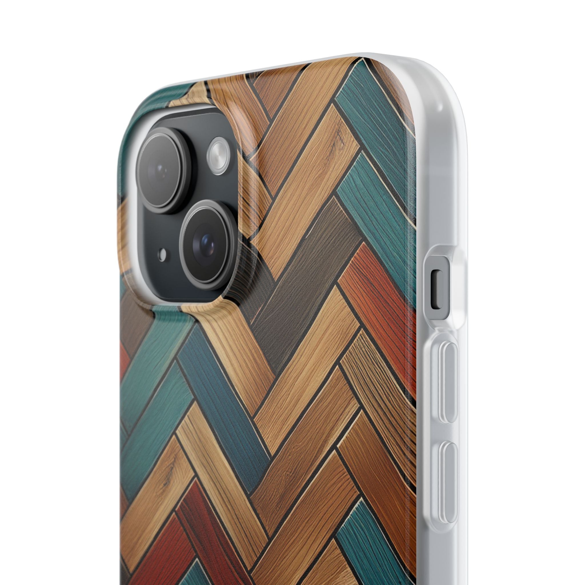 Herringbone Wood Pattern Flexi Phone Case