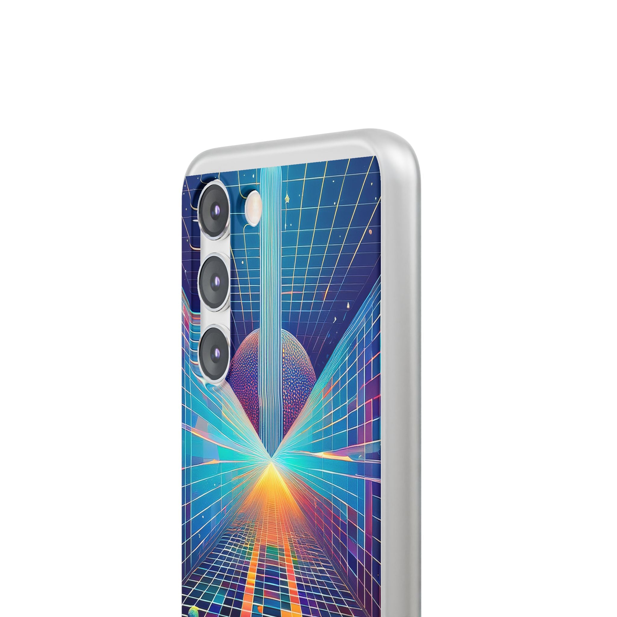 Retro Wave Phone Case — Neon Grid Sci‑Fi iPhone Cover