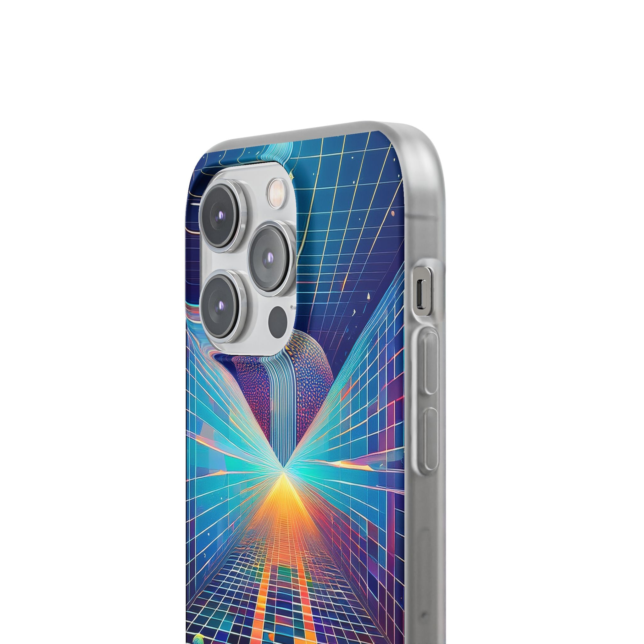 Retro Wave Phone Case — Neon Grid Sci‑Fi iPhone Cover