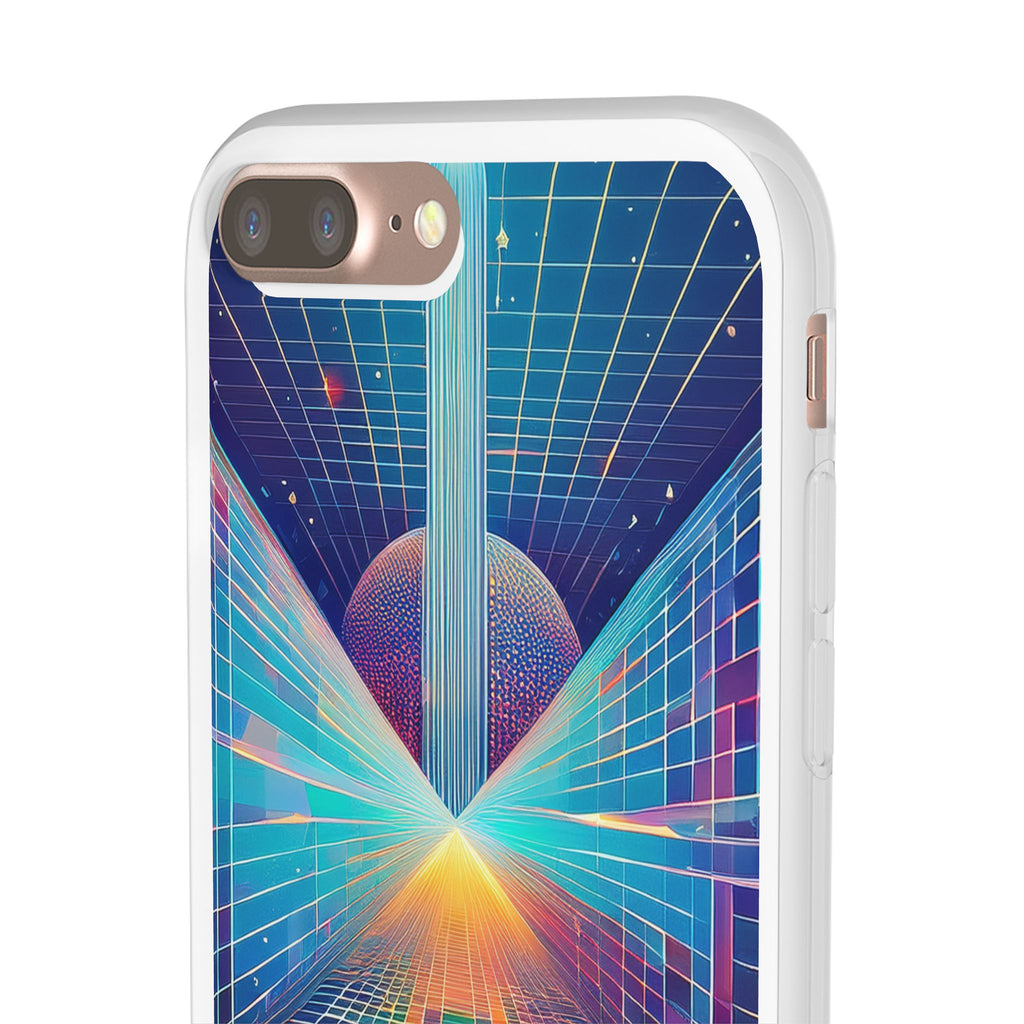 Retro Wave Phone Case — Neon Grid Sci‑Fi iPhone Cover