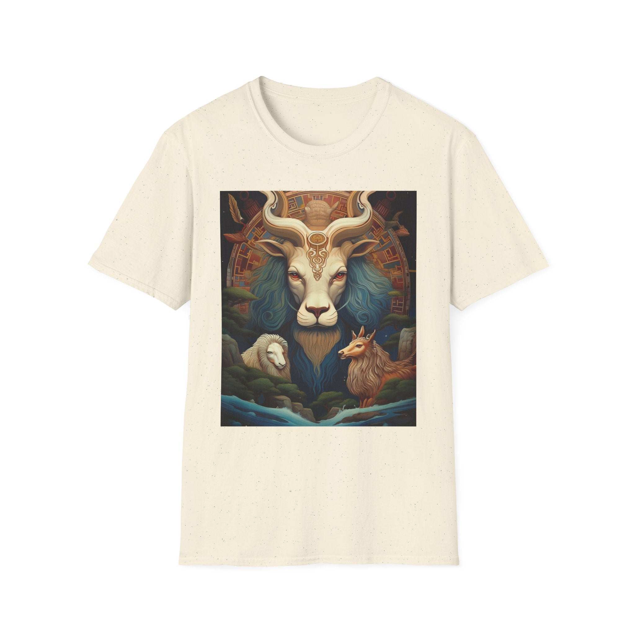 Mythic Beast T-Shirt — Vintage Lion, Ram & Fox Art Tee