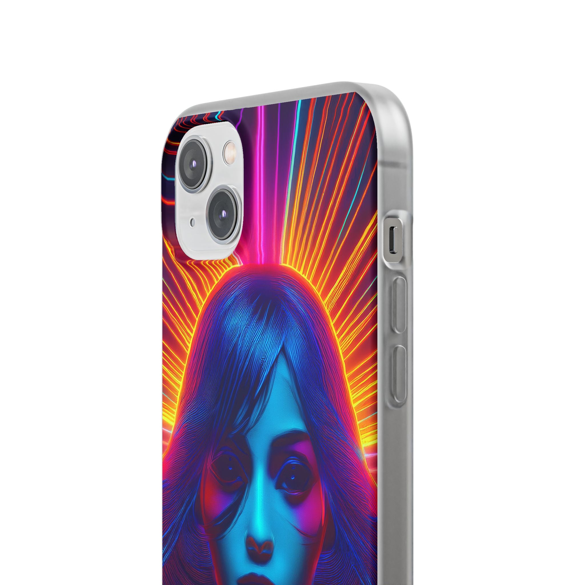 Phone Case — Neon Retro Portrait Mandala