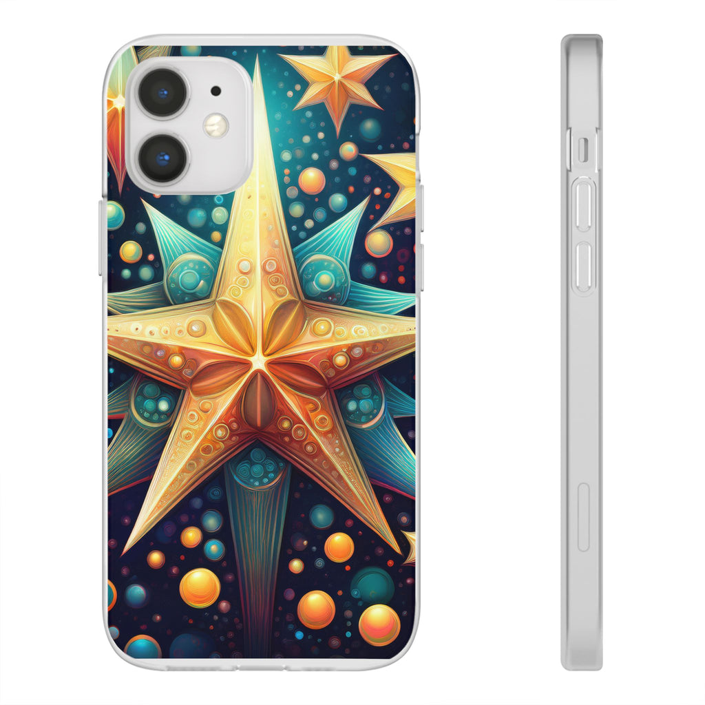 Starburst Galaxy Phone Case — Colorful Cosmic Star Design Flexible Case