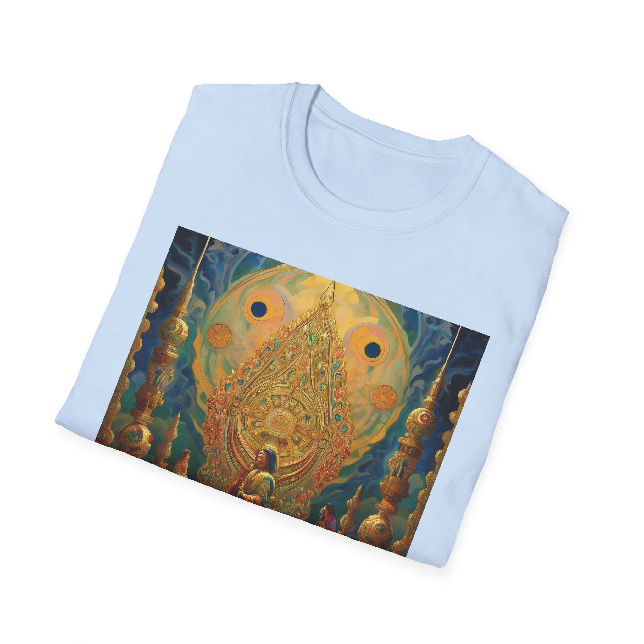 Buddha Sanctuary Art T-Shirt — Meditative Temple Graphic Tee