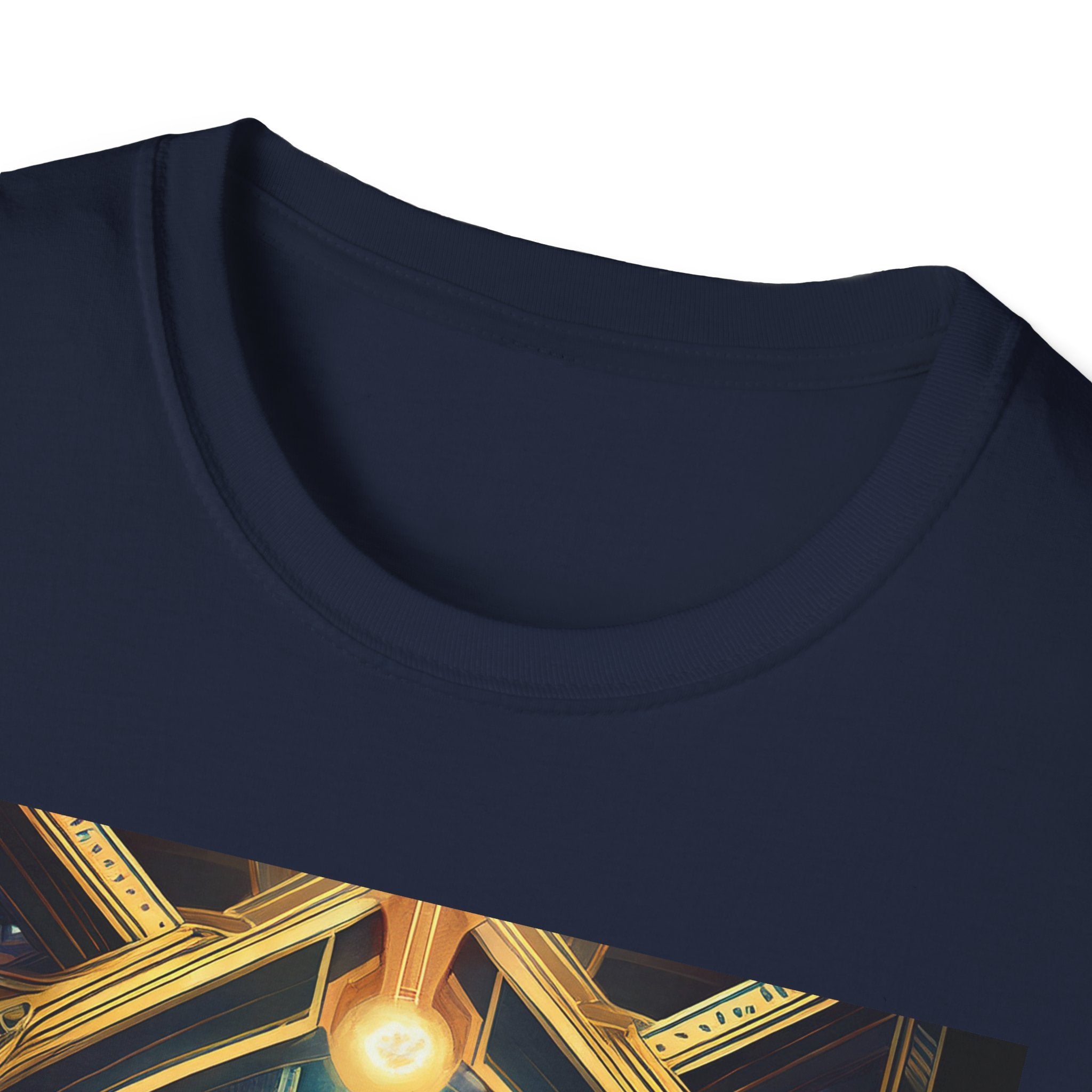 Mystic Observatory Art Tee — Cosmic Circle Gathering Graphic T-Shirt