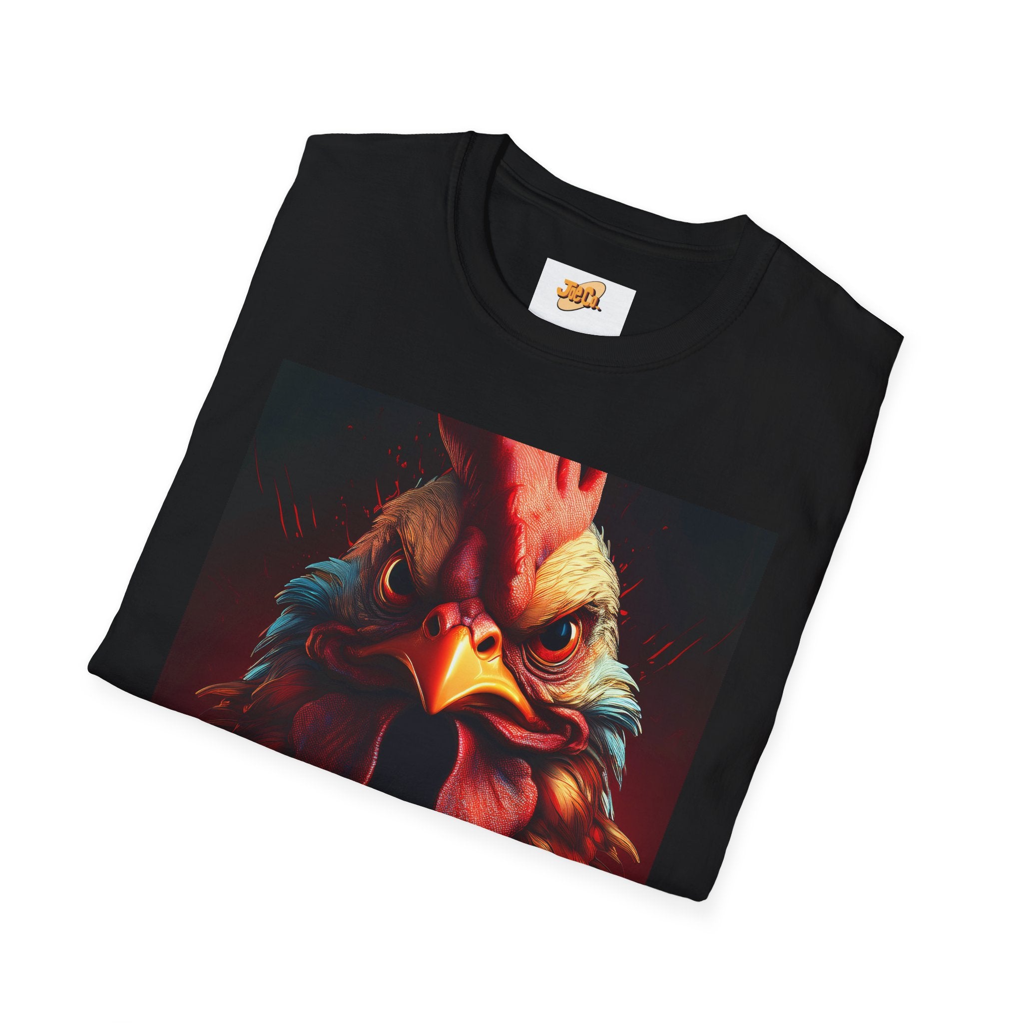 Rooster Portrait T-Shirt – Bold Vintage Farmhouse Rooster Art Tee