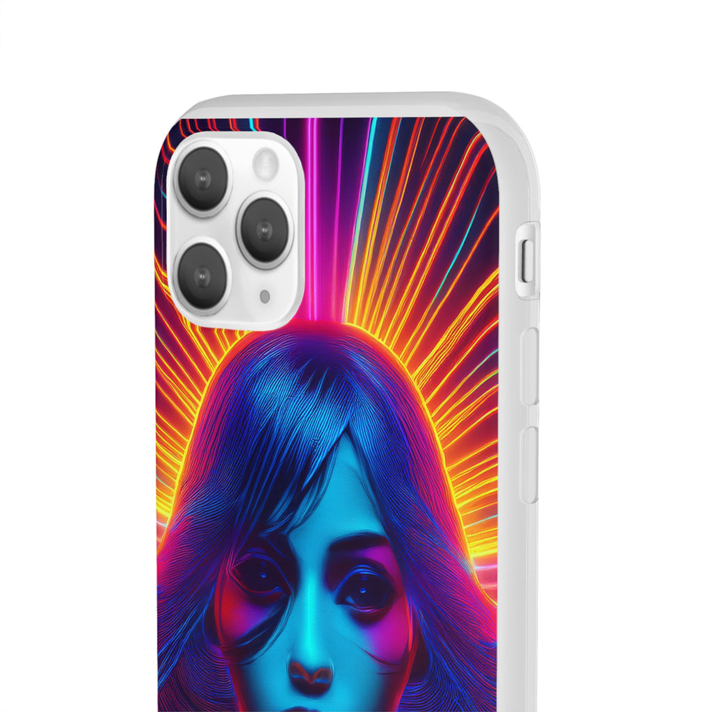 Phone Case — Neon Retro Portrait Mandala
