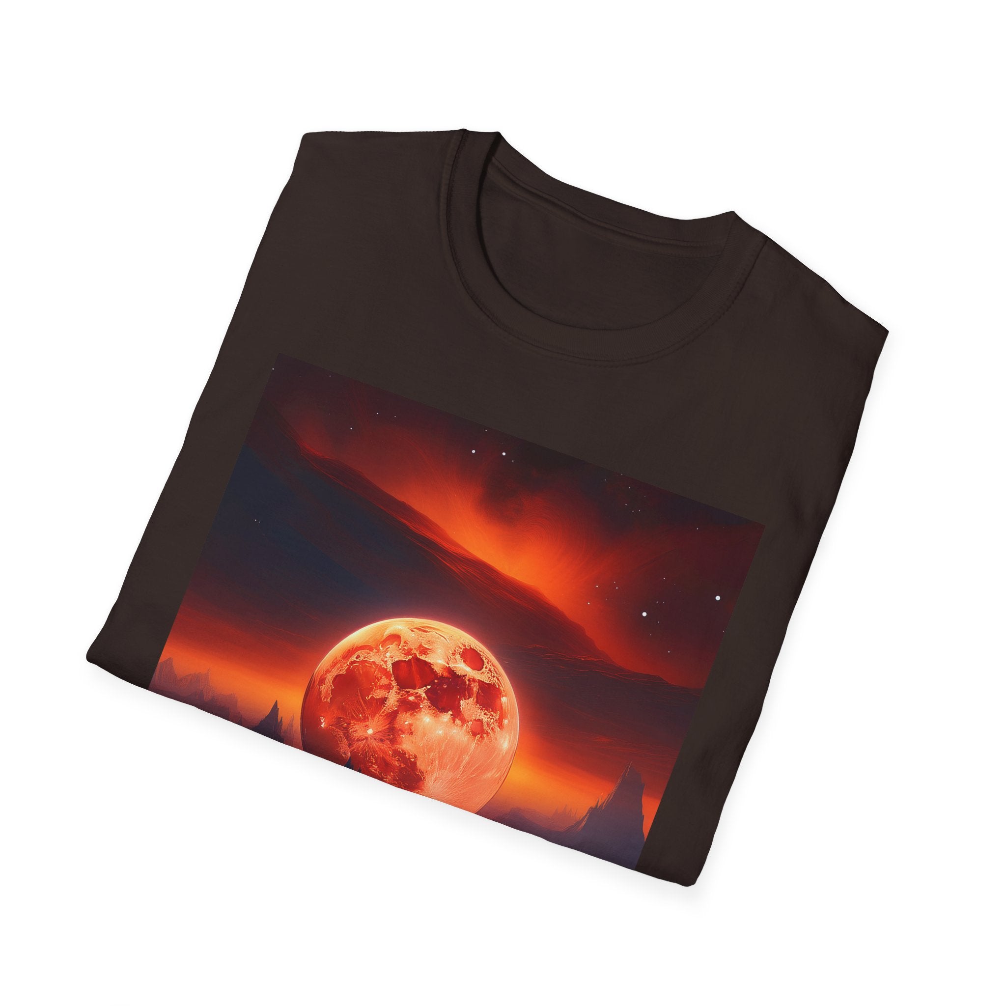 Red Moon Landscape T‑Shirt