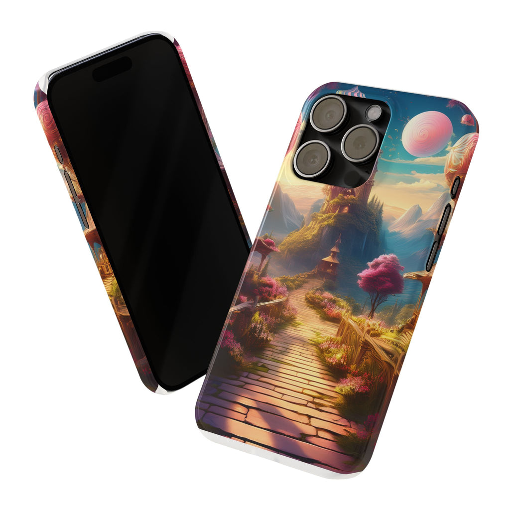Slim Phone Case — Fantasy Castle Path Scenic iPhone Case