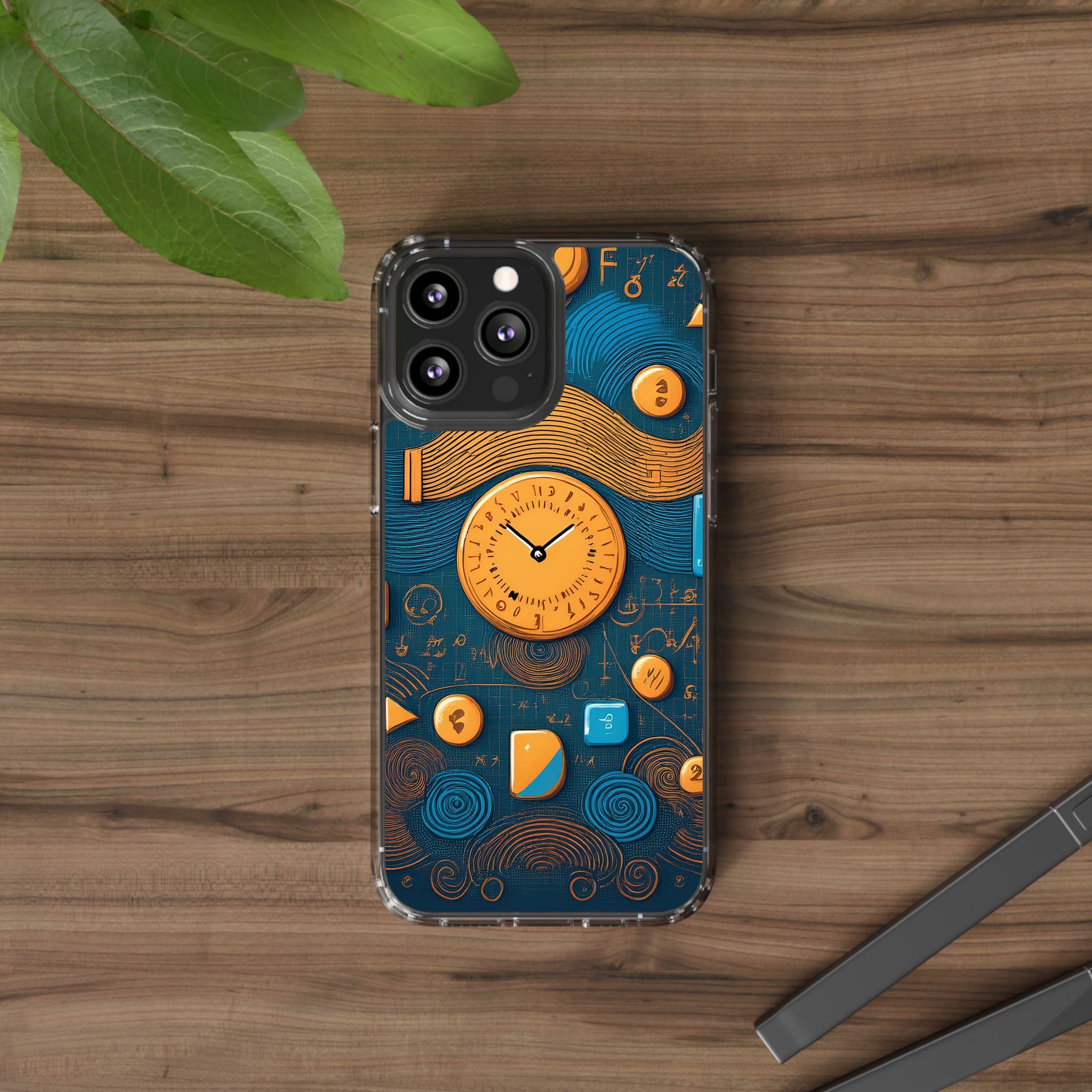 Clear Case — Abstract Clockwork Design Phone Case