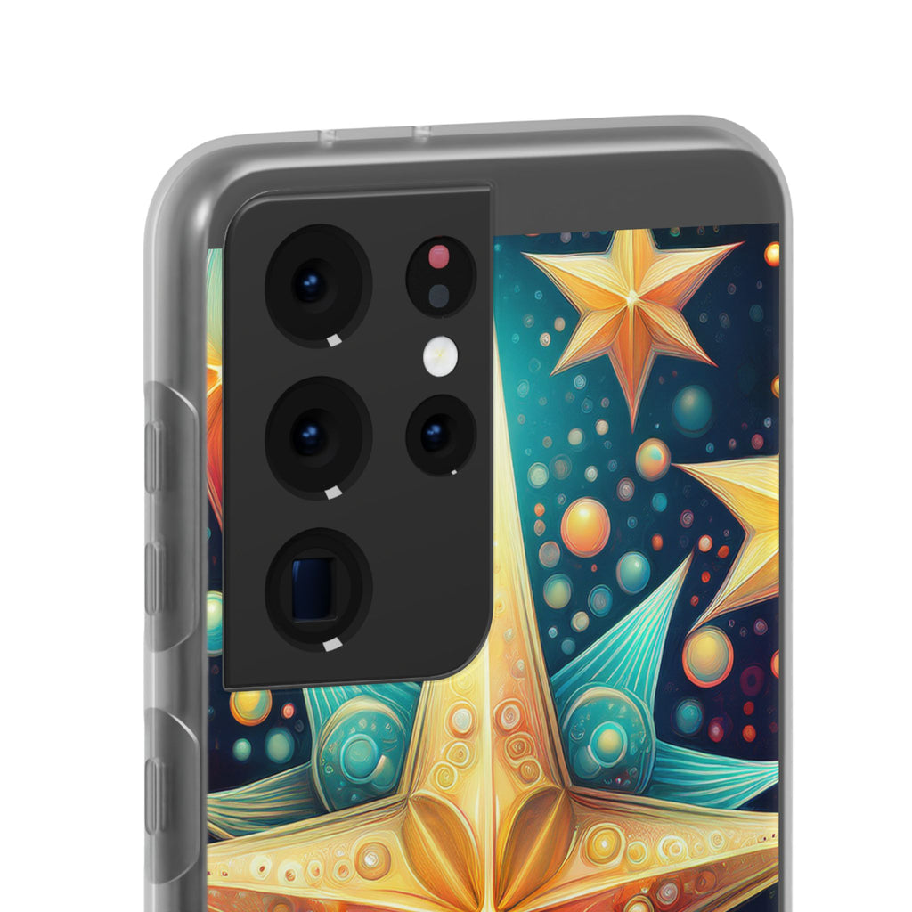 Starburst Galaxy Phone Case — Colorful Cosmic Star Design Flexible Case