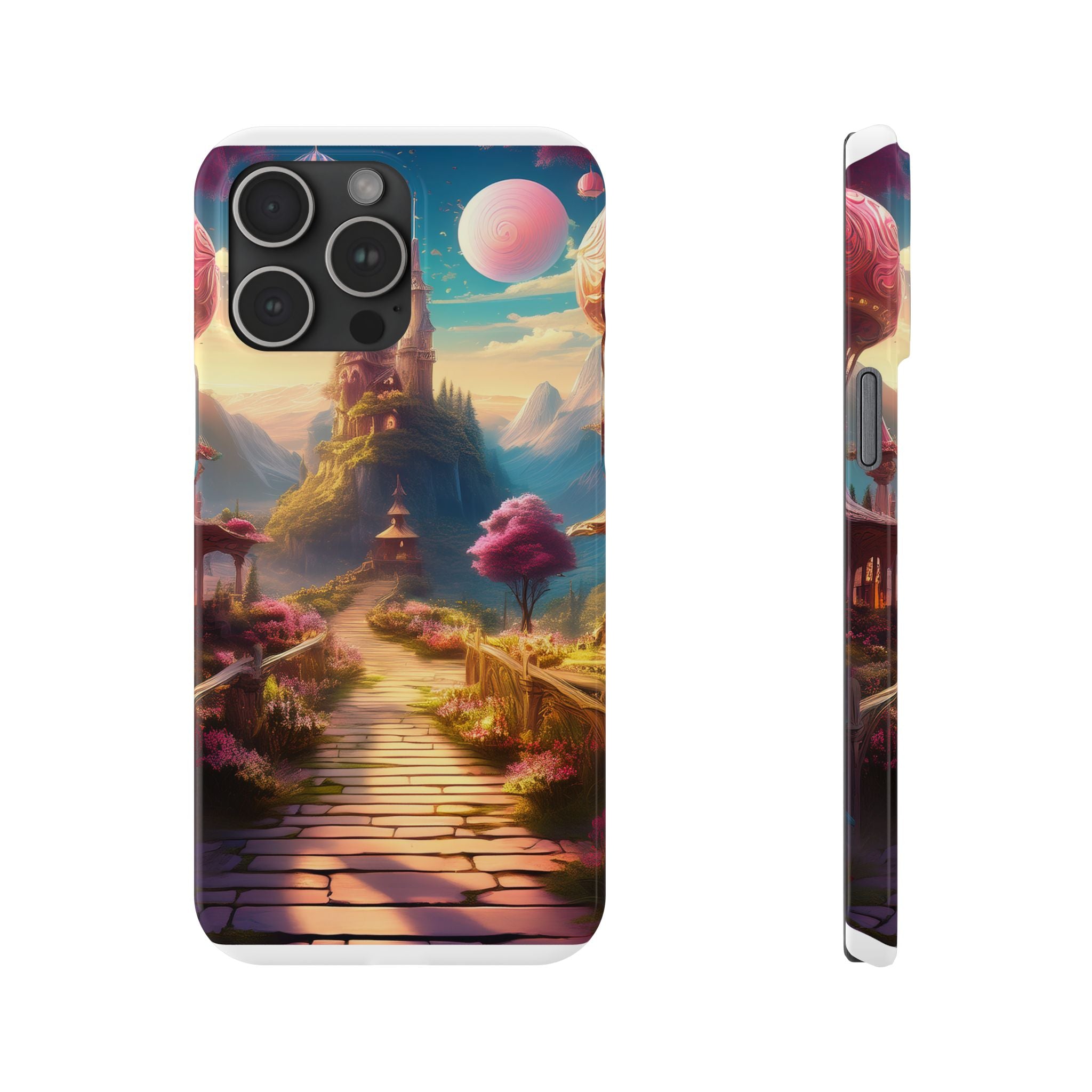 Slim Phone Case — Fantasy Castle Path Scenic iPhone Case