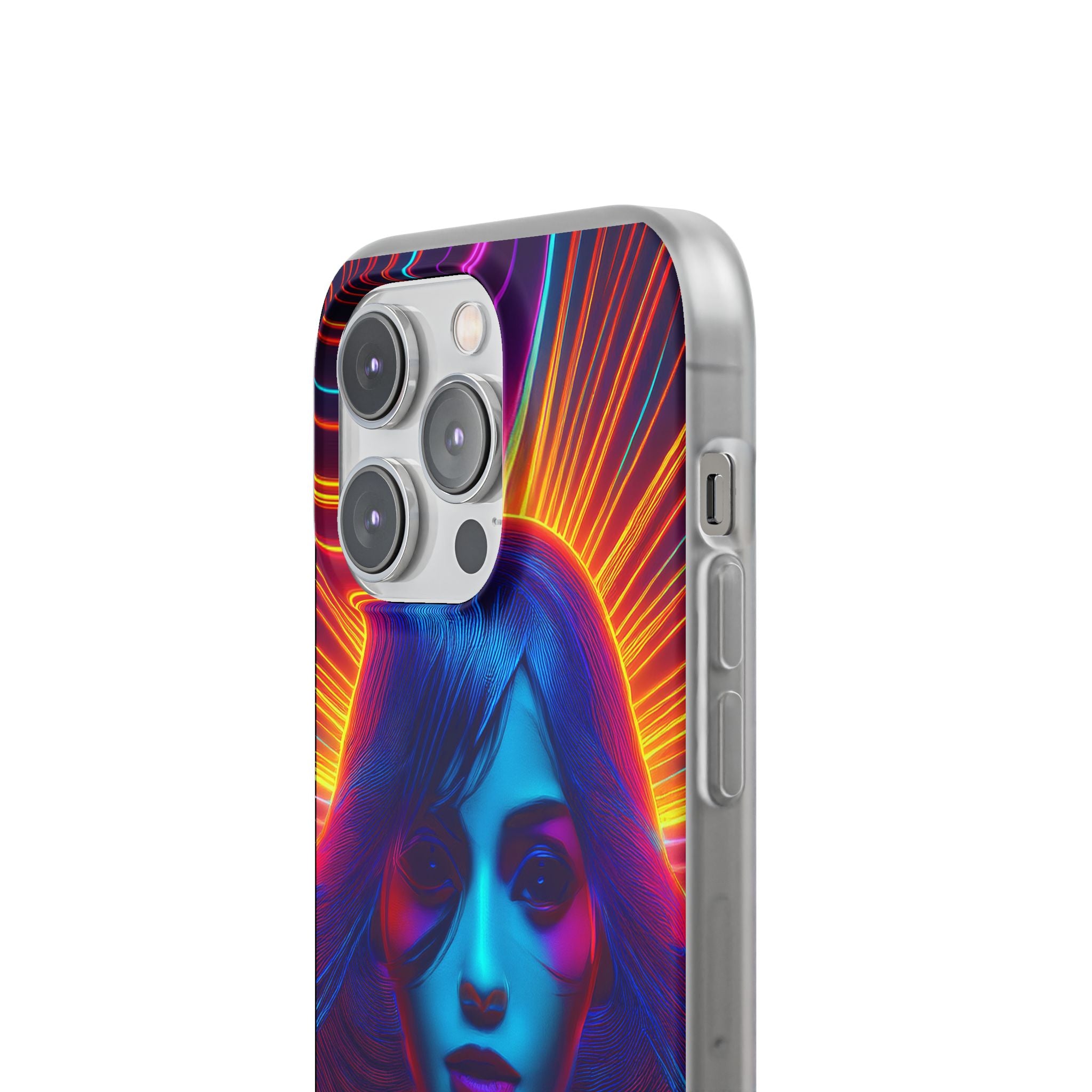 Phone Case — Neon Retro Portrait Mandala