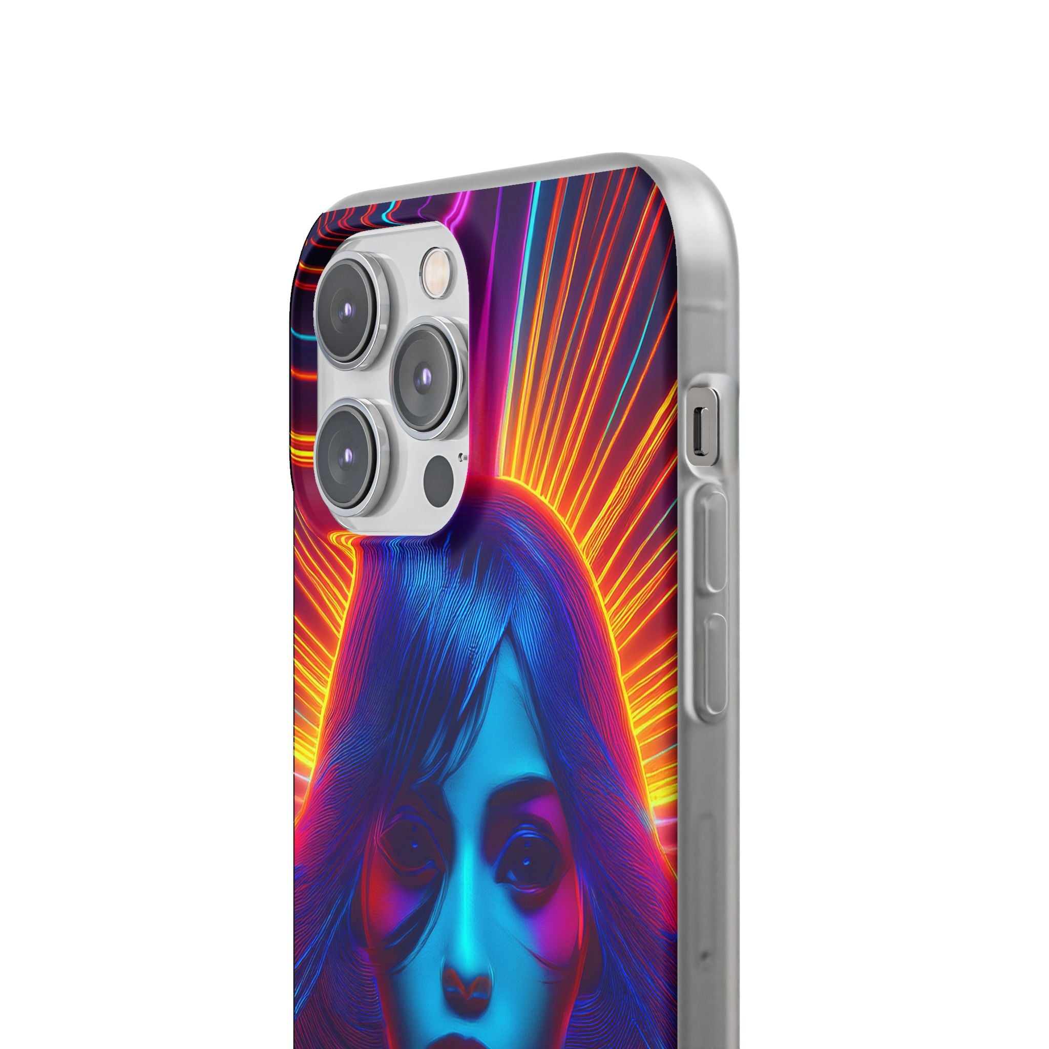Phone Case — Neon Retro Portrait Mandala