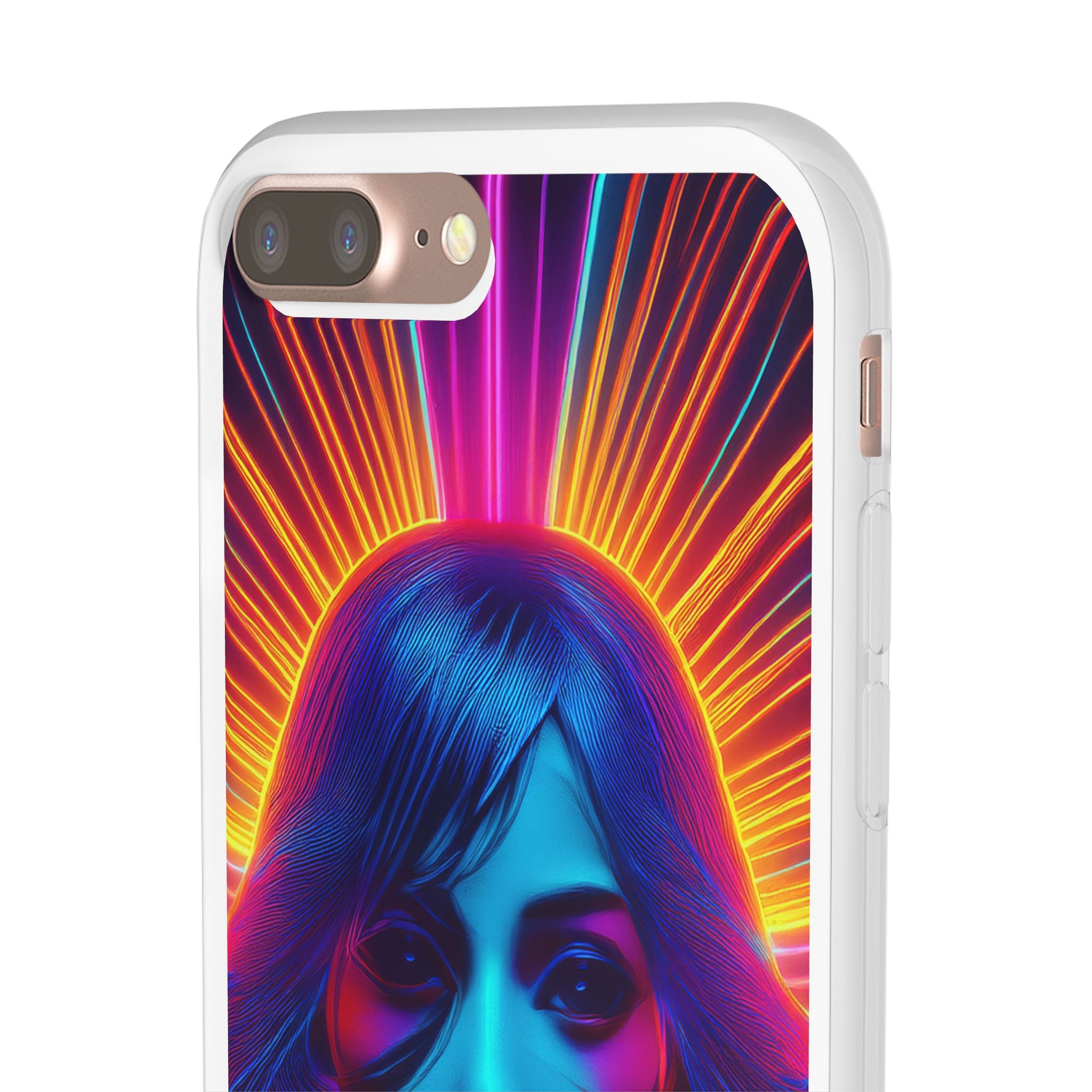 Phone Case — Neon Retro Portrait Mandala