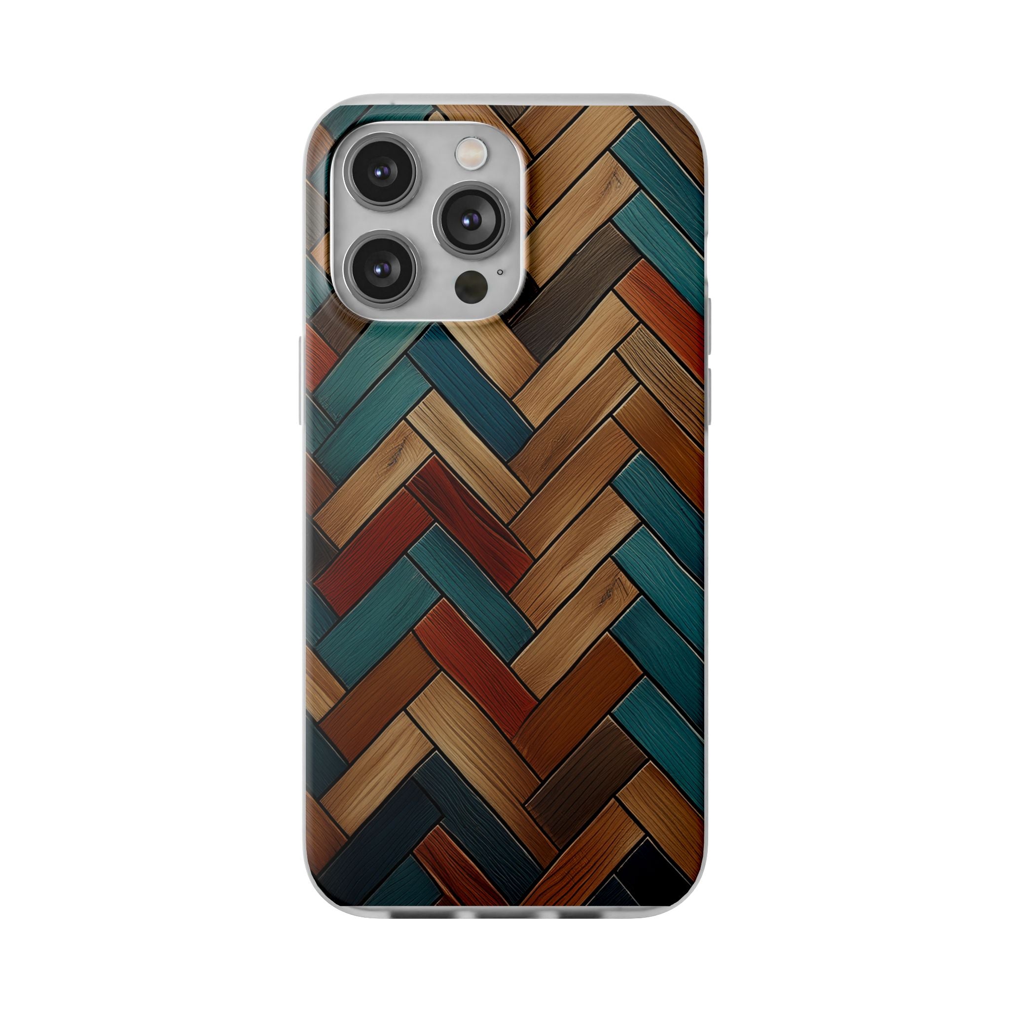 Herringbone Wood Pattern Flexi Phone Case