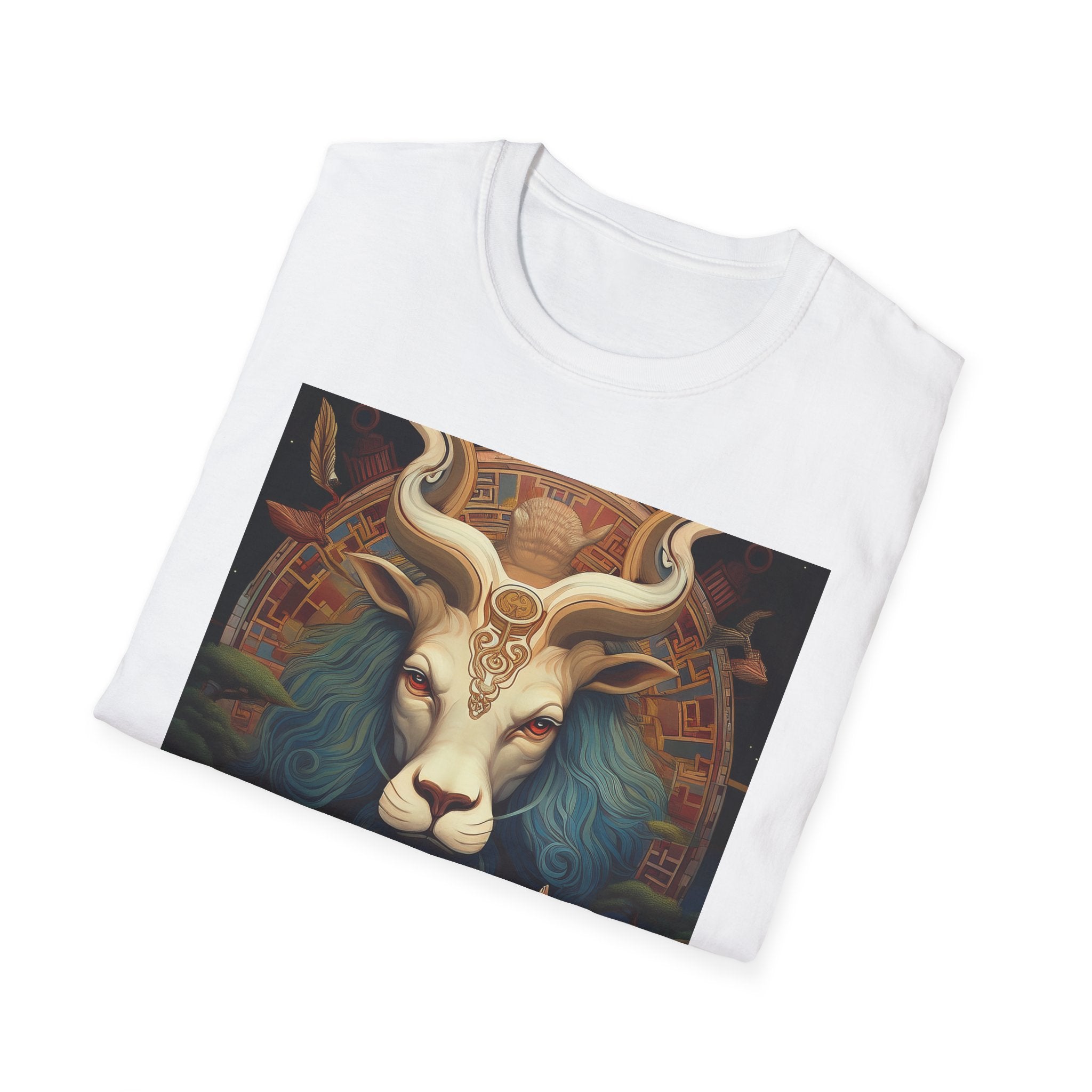 Mythic Beast T-Shirt — Vintage Lion, Ram & Fox Art Tee