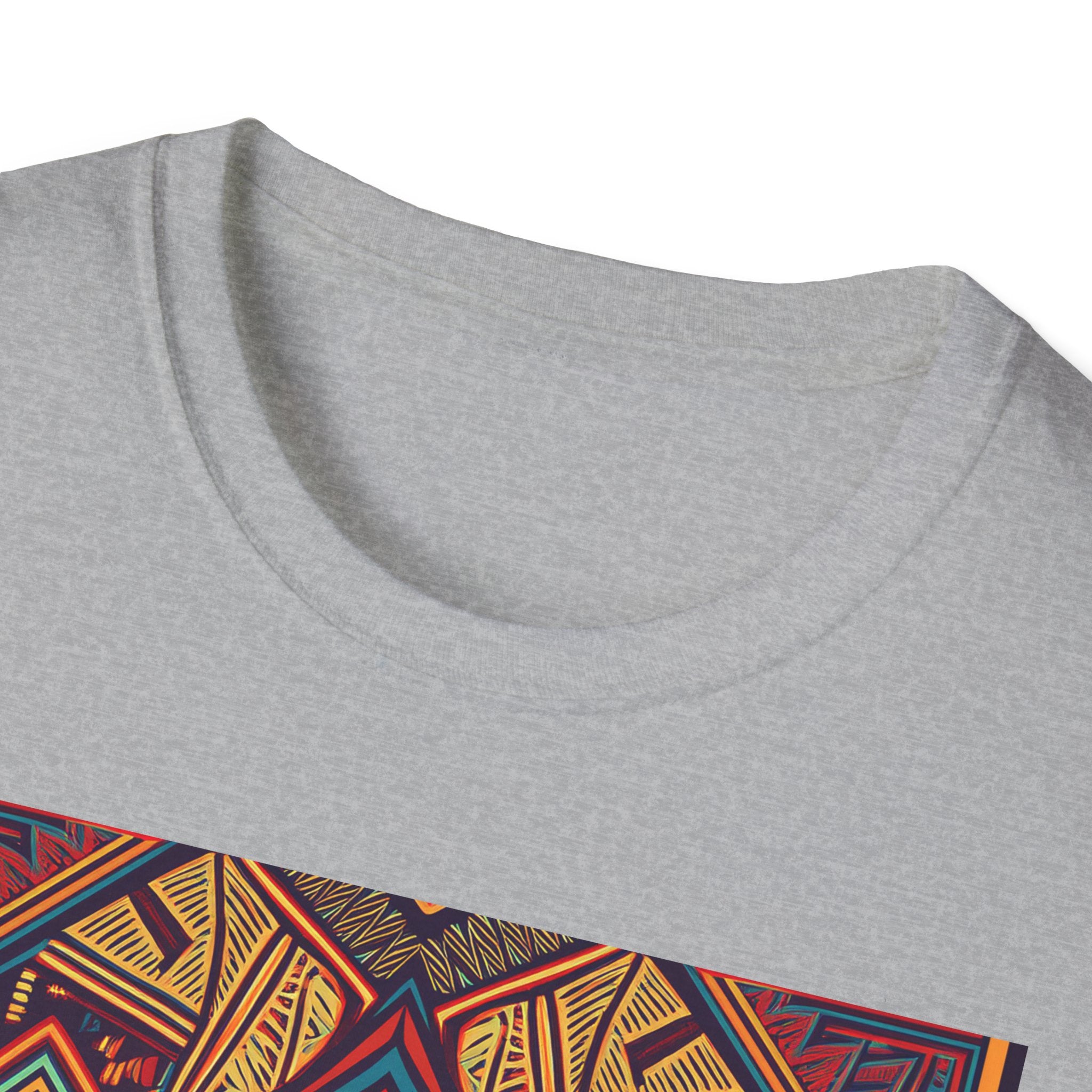 Geometric Tribal Pattern T-Shirt — Boho Vintage Aztec Graphic Tee