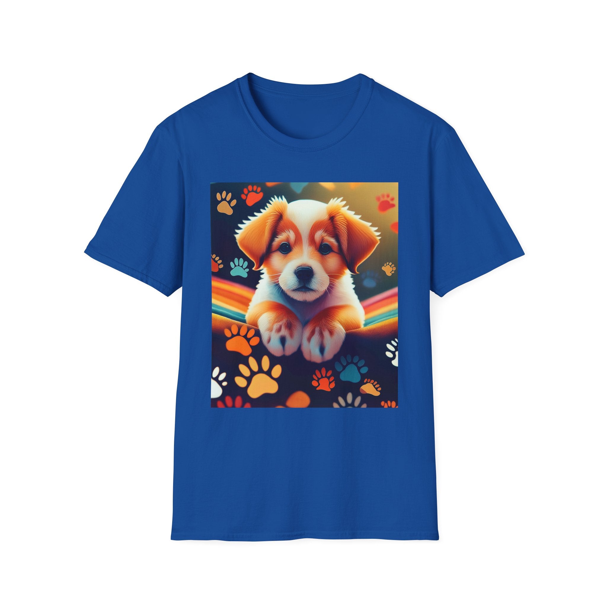 Puppy Paw Rainbow T-Shirt — Cute Puppy Graphic Tee