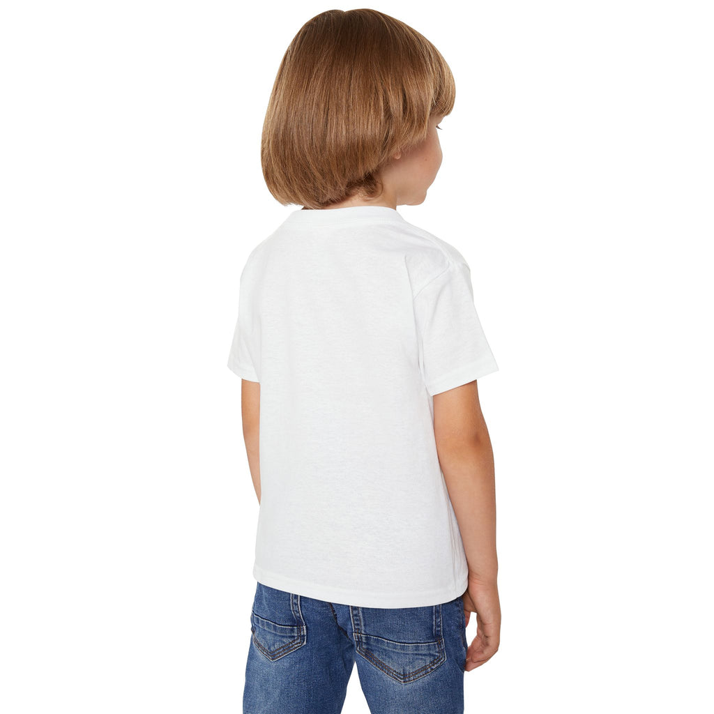 Toddler T-Shirt — Colorful Paw Prints at Sunset