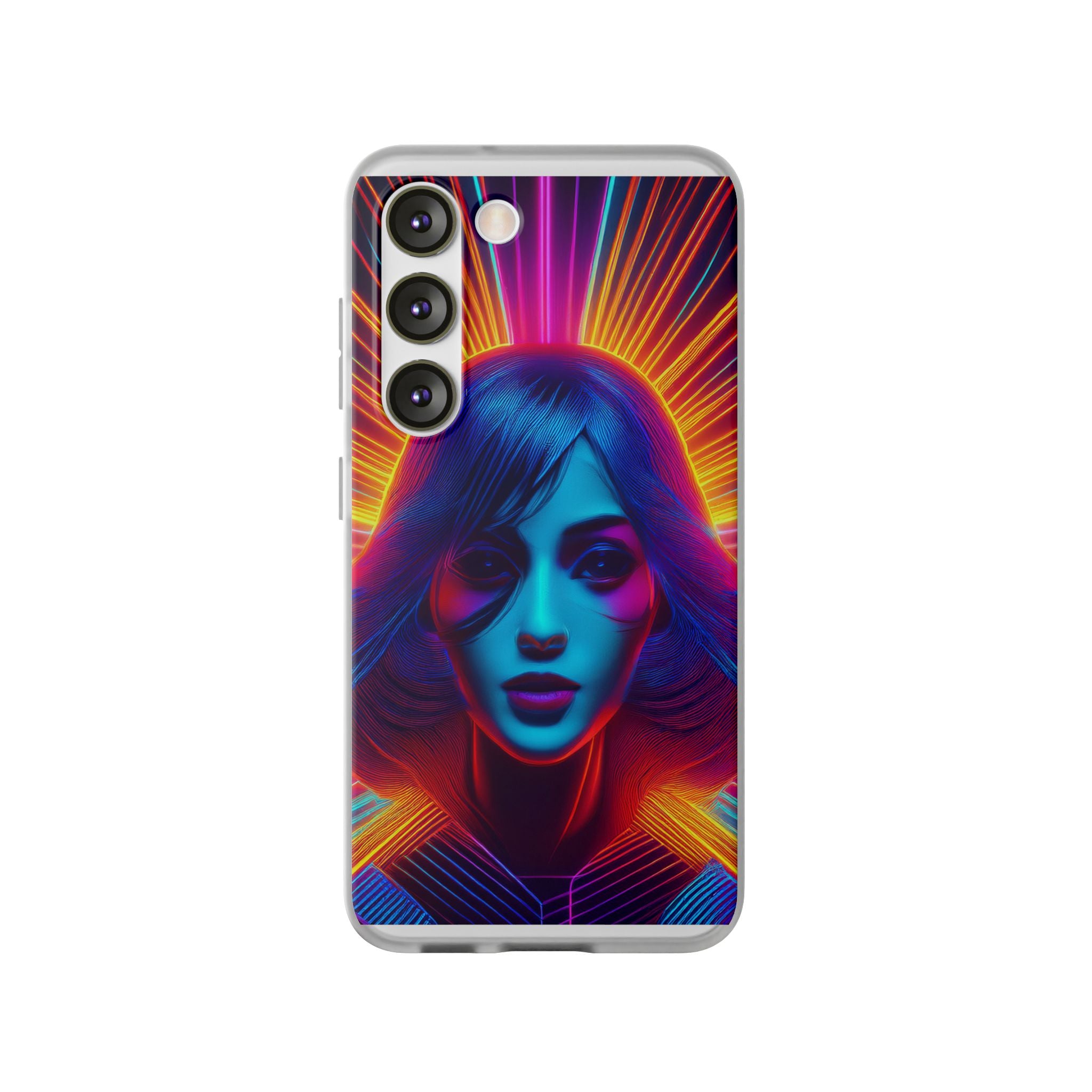 Phone Case — Neon Retro Portrait Mandala