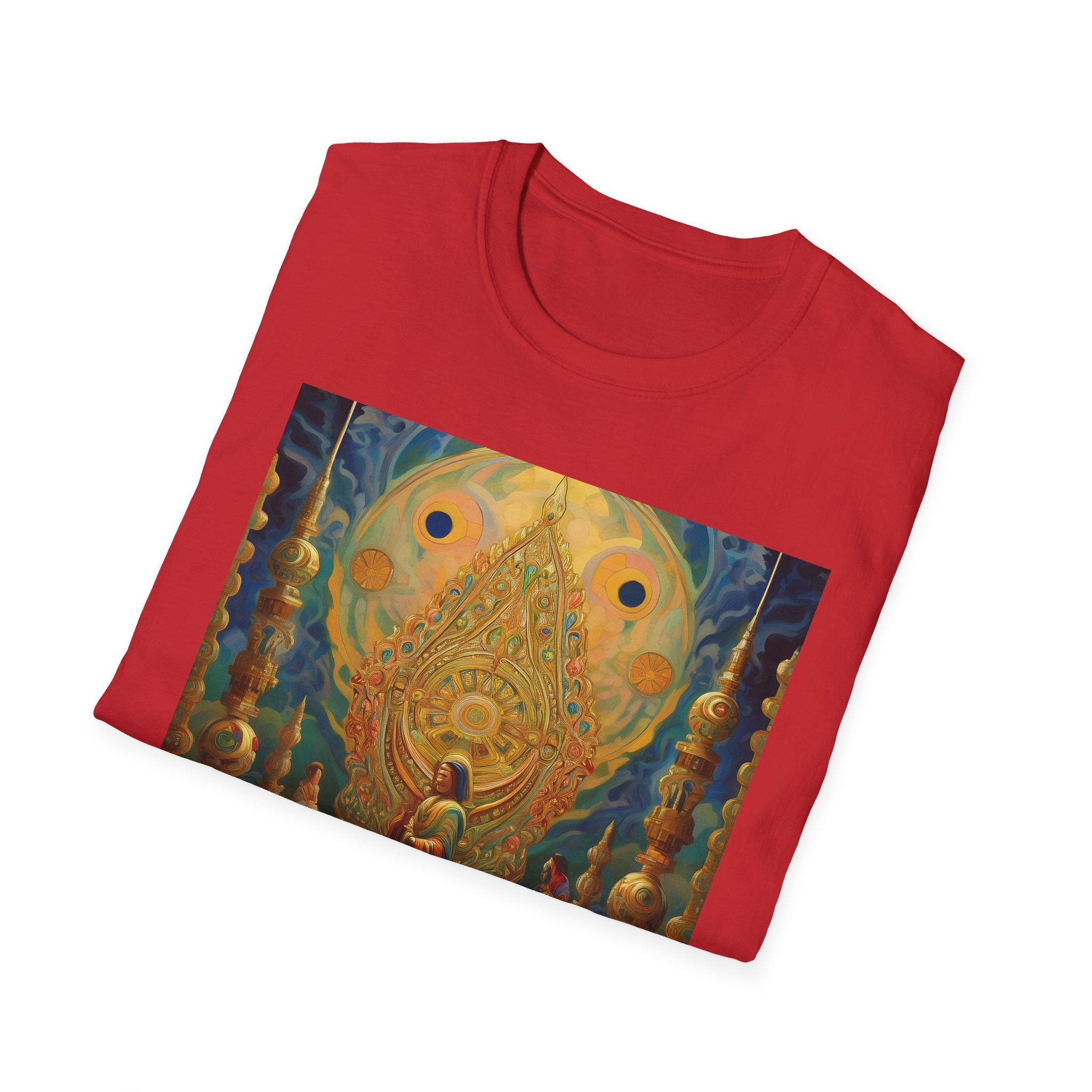 Buddha Sanctuary Art T-Shirt — Meditative Temple Graphic Tee