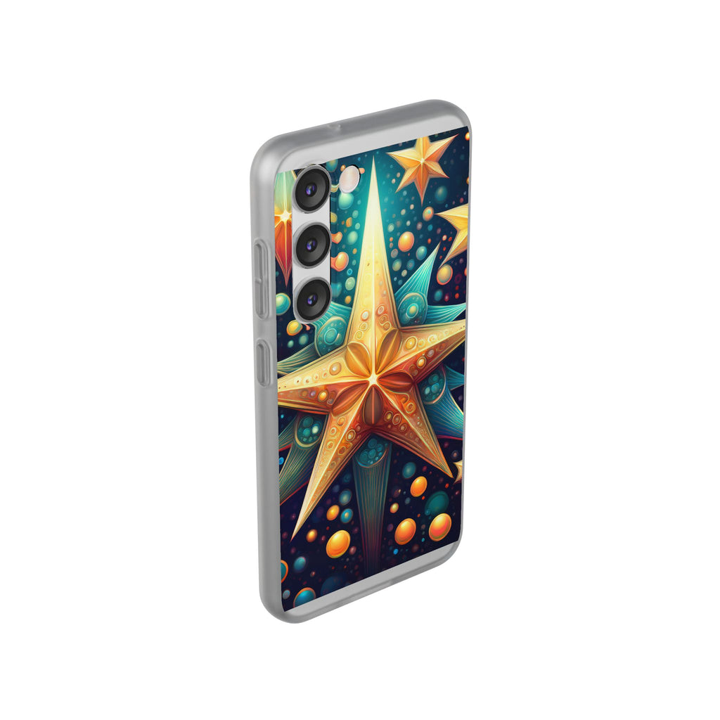 Starburst Galaxy Phone Case — Colorful Cosmic Star Design Flexible Case